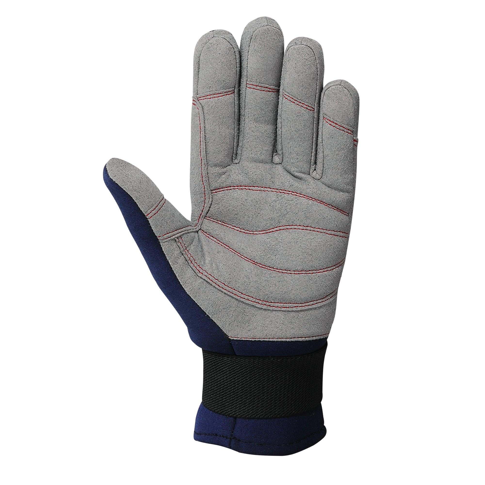 Sailing Gloves Full Finger Cold Weather Blue Grey Amara Neoprene - Image 4