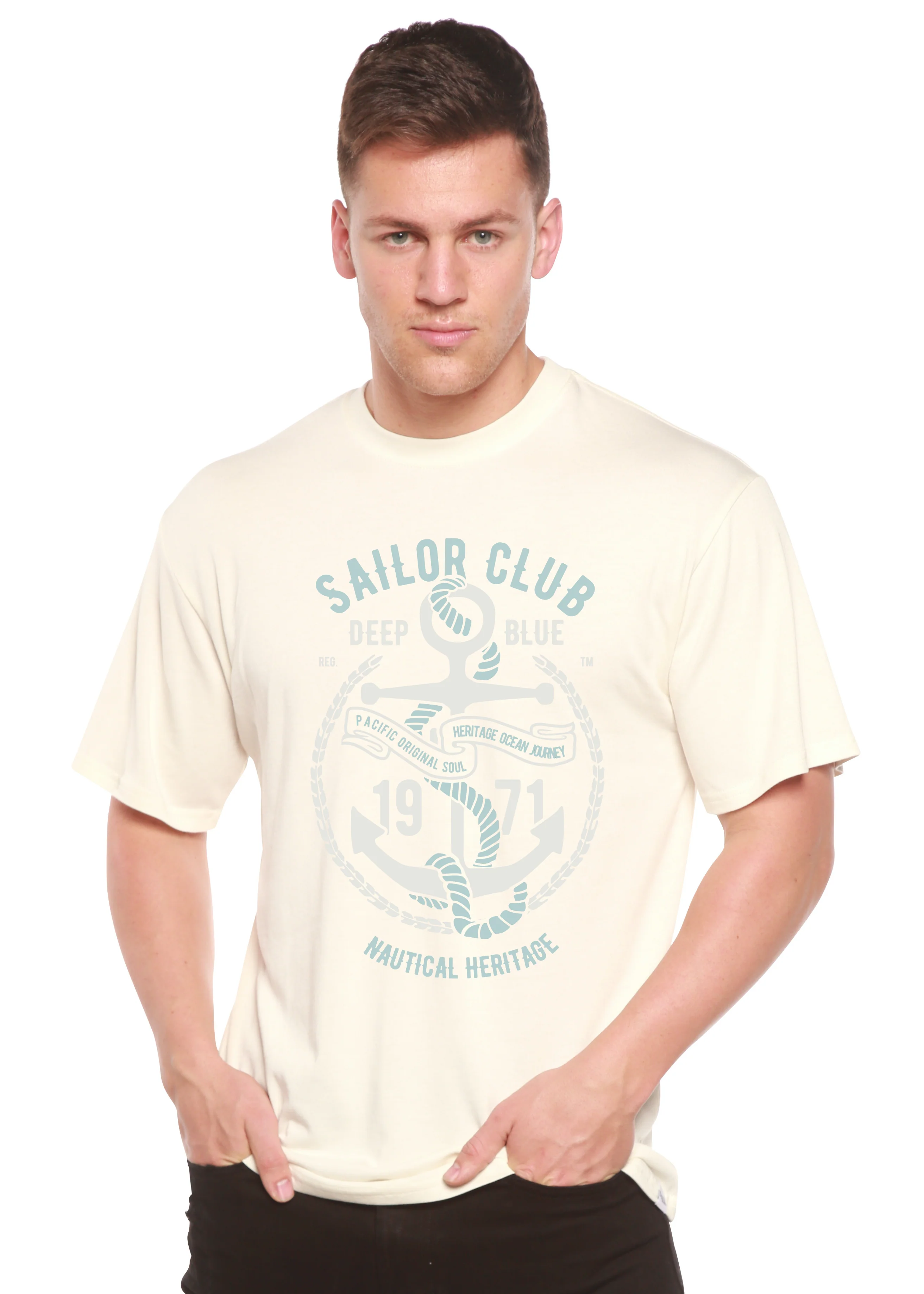 Sailor Club Spun Bamboo® Men's Bamboo Viscose/Organic Cotton Short Sleeve Graphic T-Shirt - Image 7