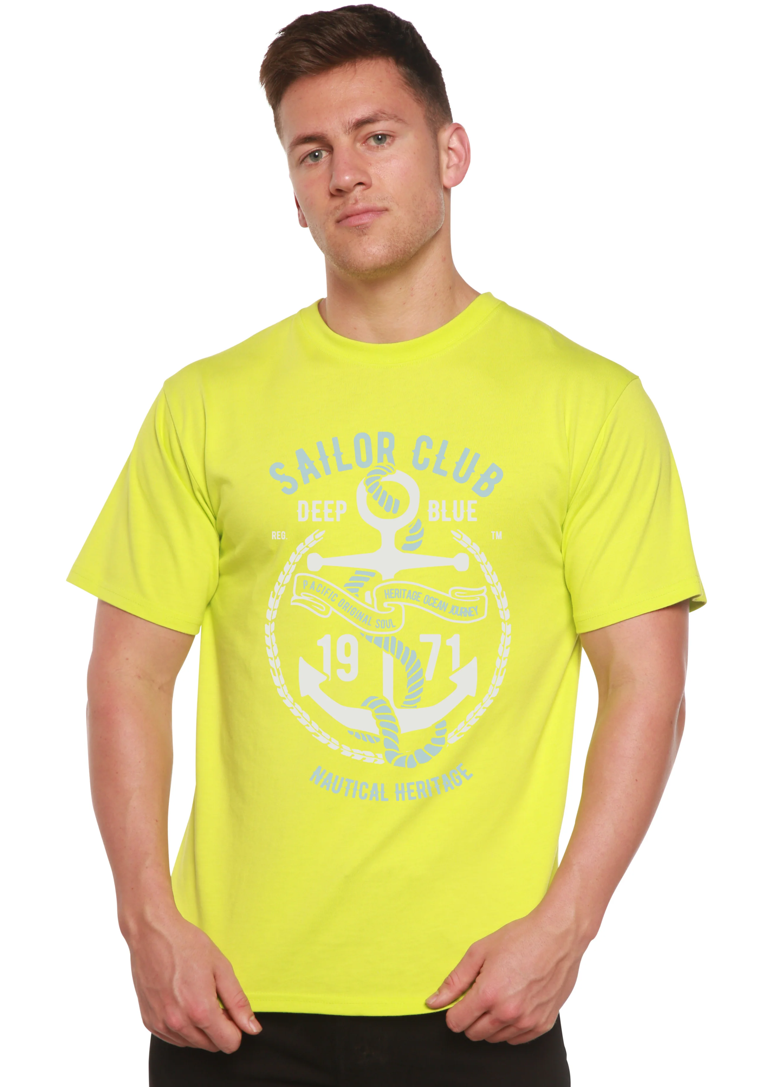 Sailor Club Spun Bamboo® Men's Bamboo Viscose/Organic Cotton Short Sleeve Graphic T-Shirt - Image 9