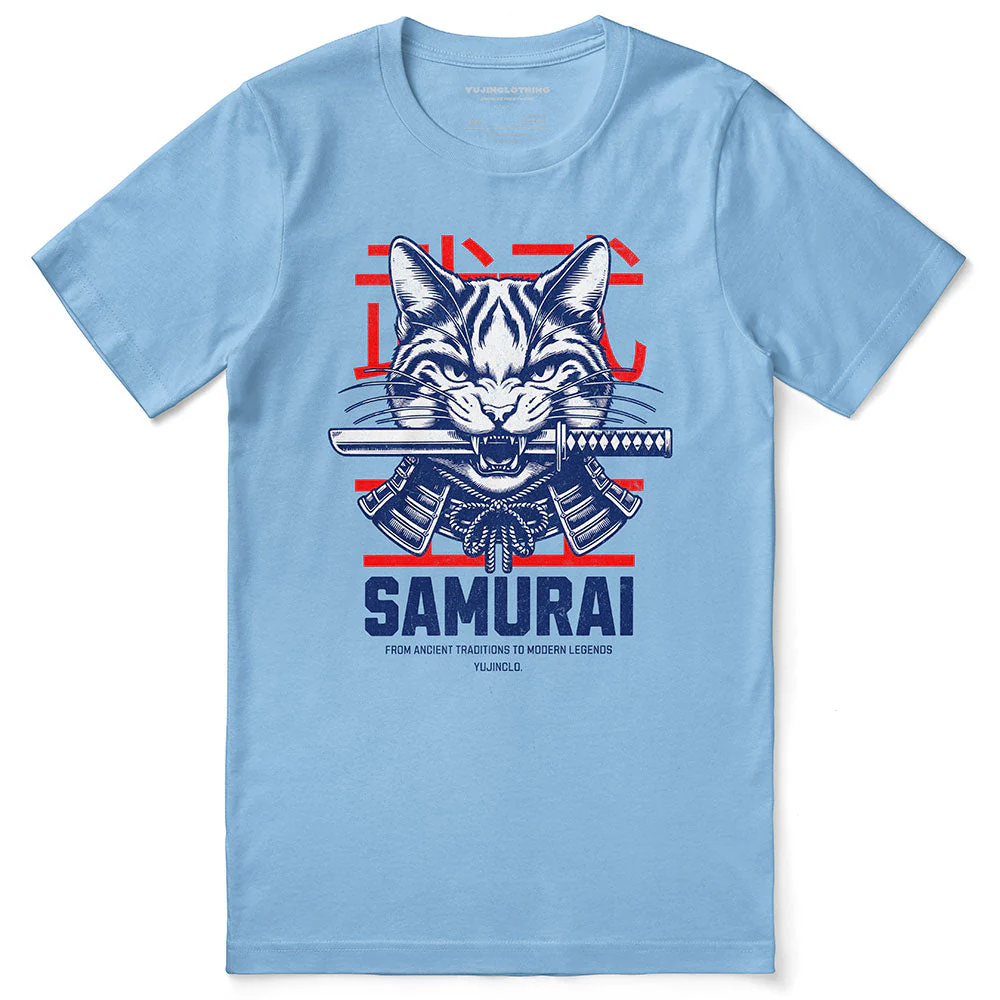 Samurai Cat T-Shirt - Image 9