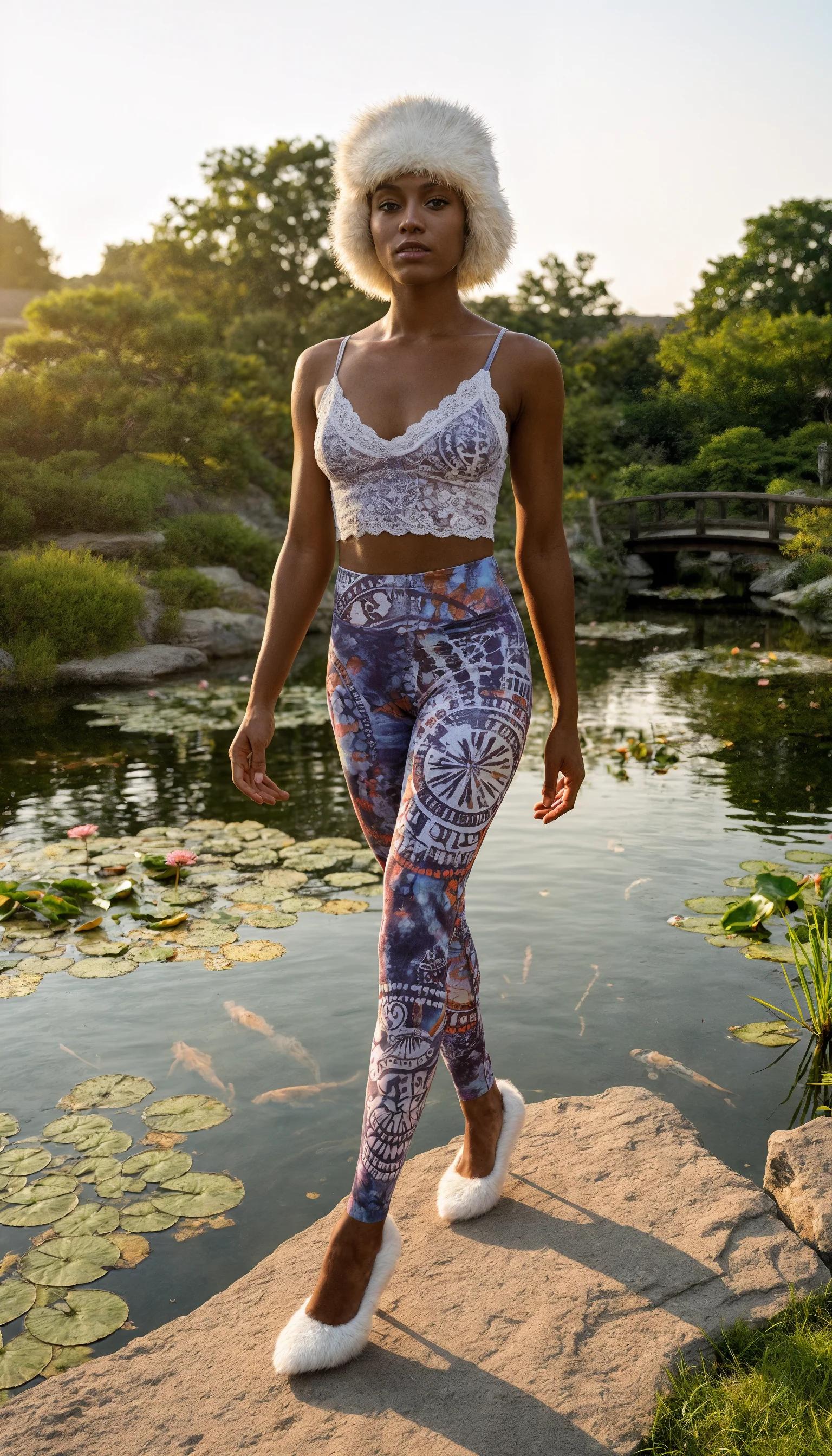 Sanskrit Galaxy High Waist Leggings - Image 3