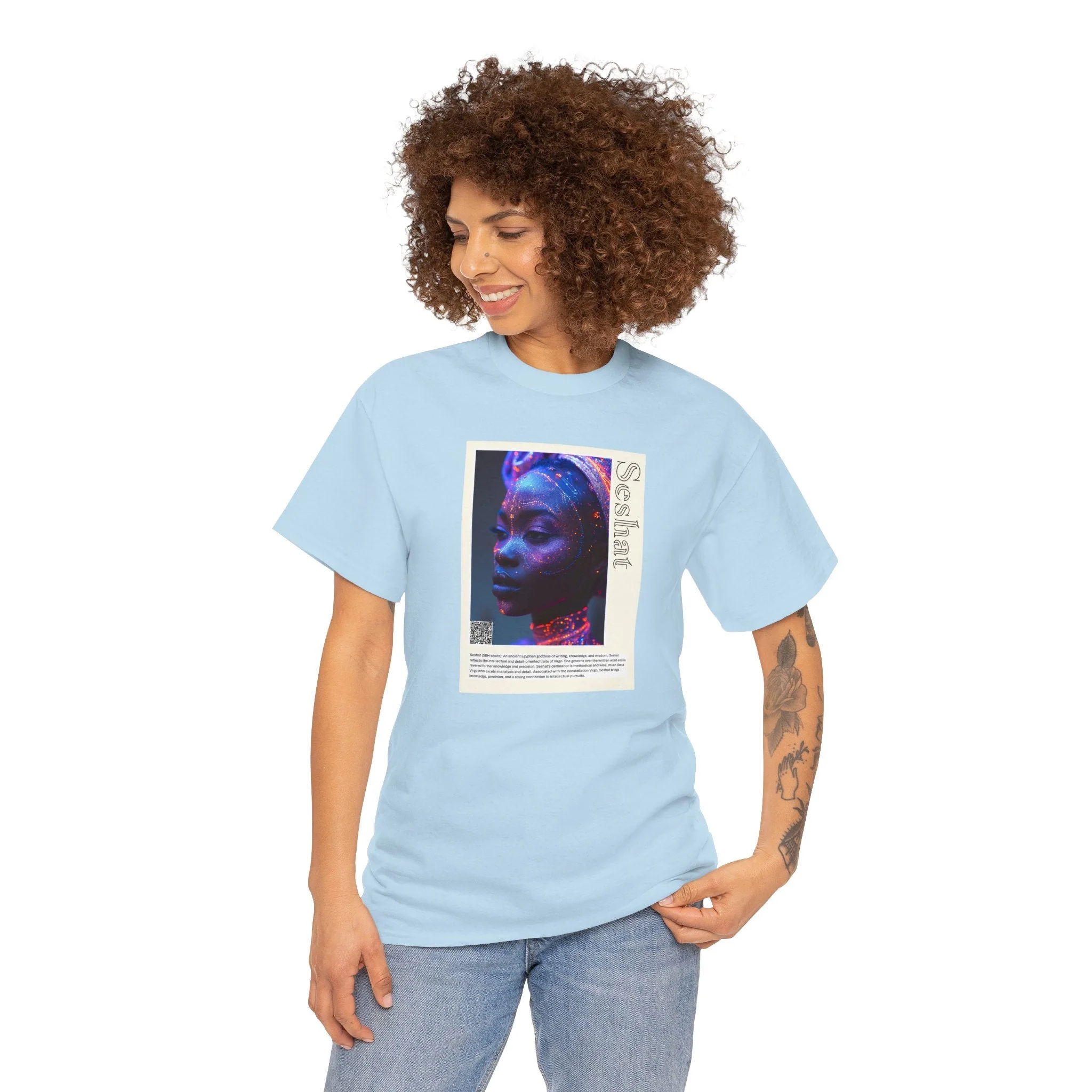 Seshat Aziza & Fae Unisex Heavy Cotton Tee - Image 17