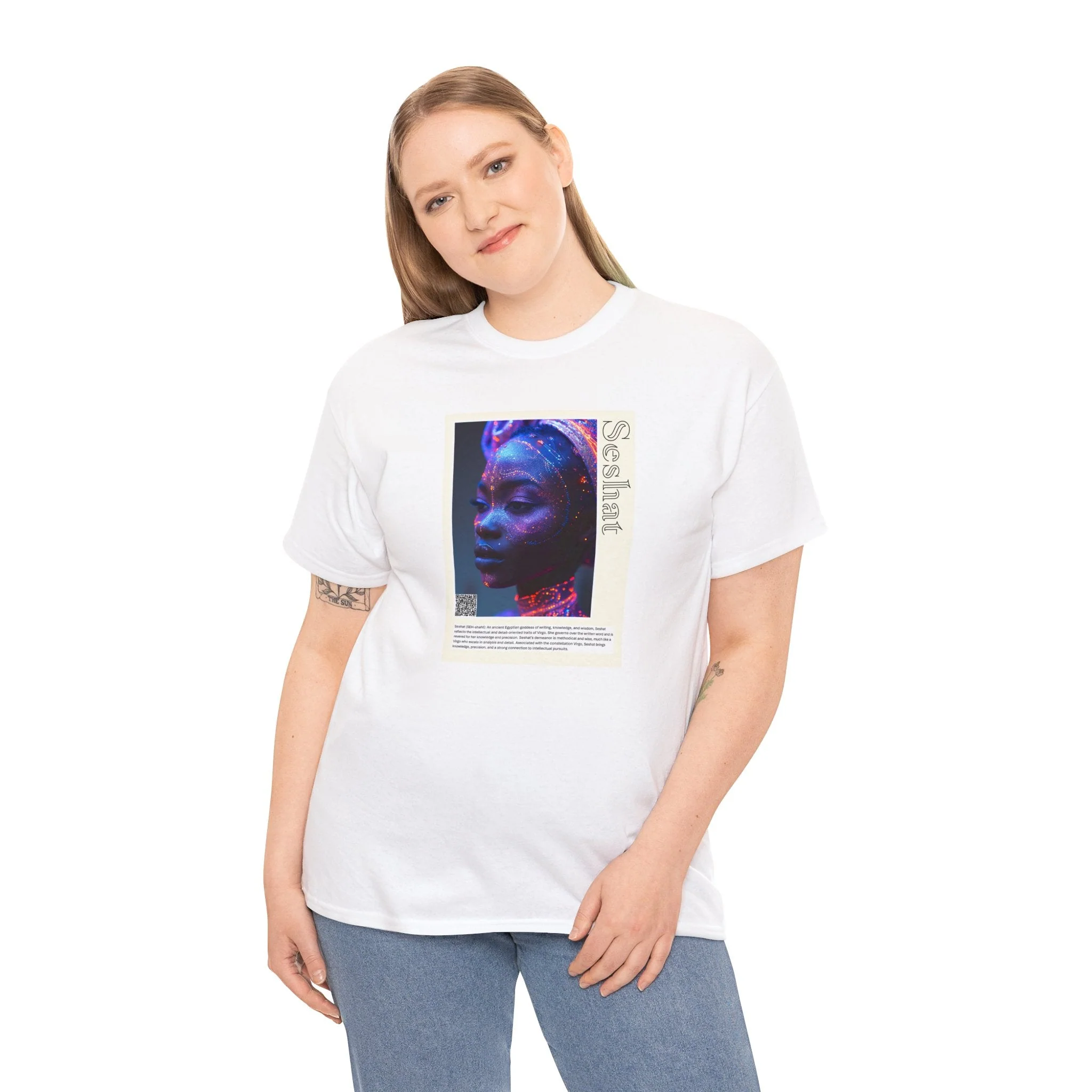 Seshat Aziza & Fae Unisex Heavy Cotton Tee - Image 46