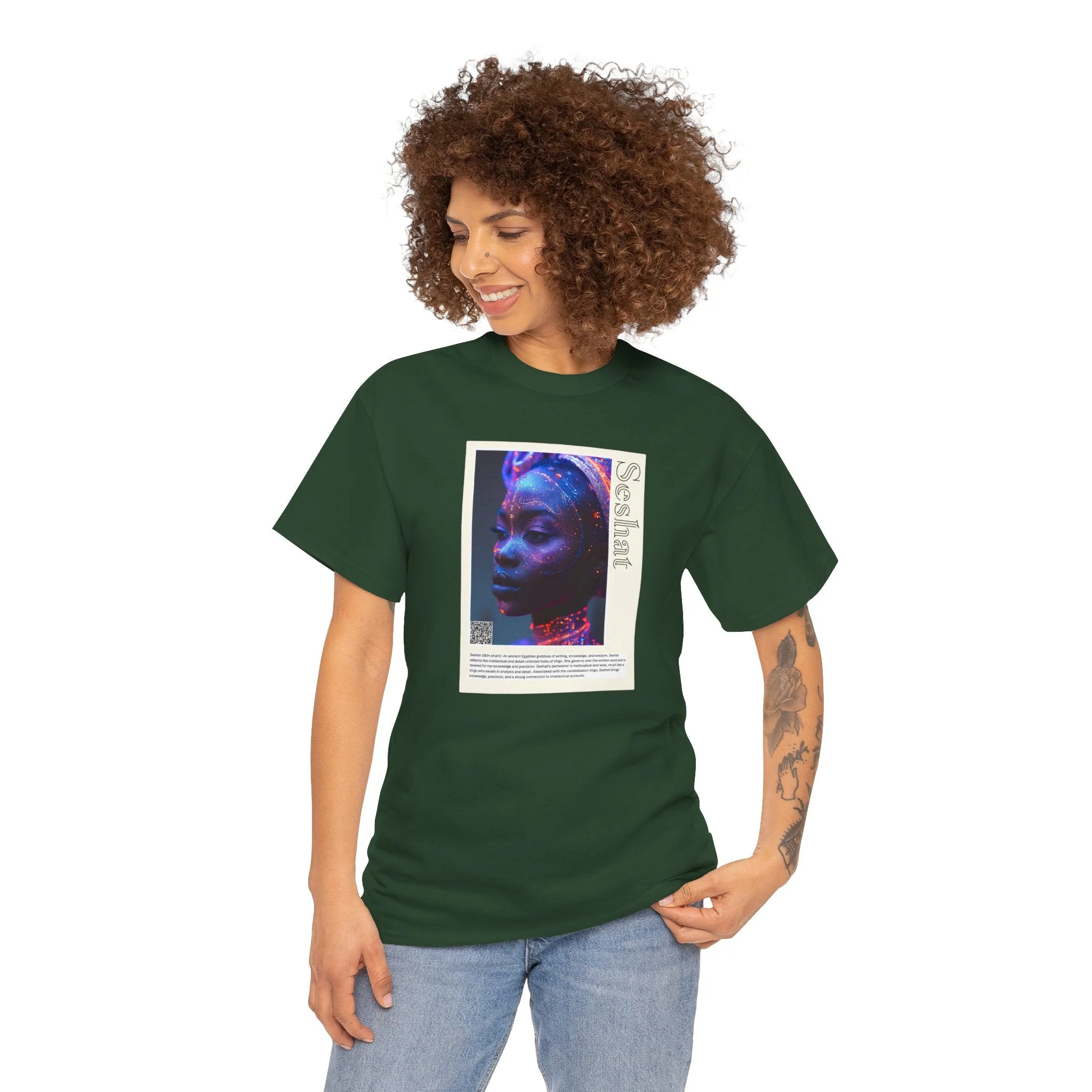 Seshat Aziza & Fae Unisex Heavy Cotton Tee - Image 69
