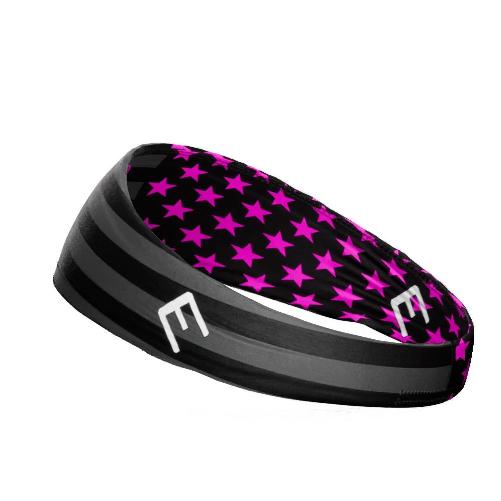 Shadow USA Flag - Breast Cancer Awareness Headband - Image 4