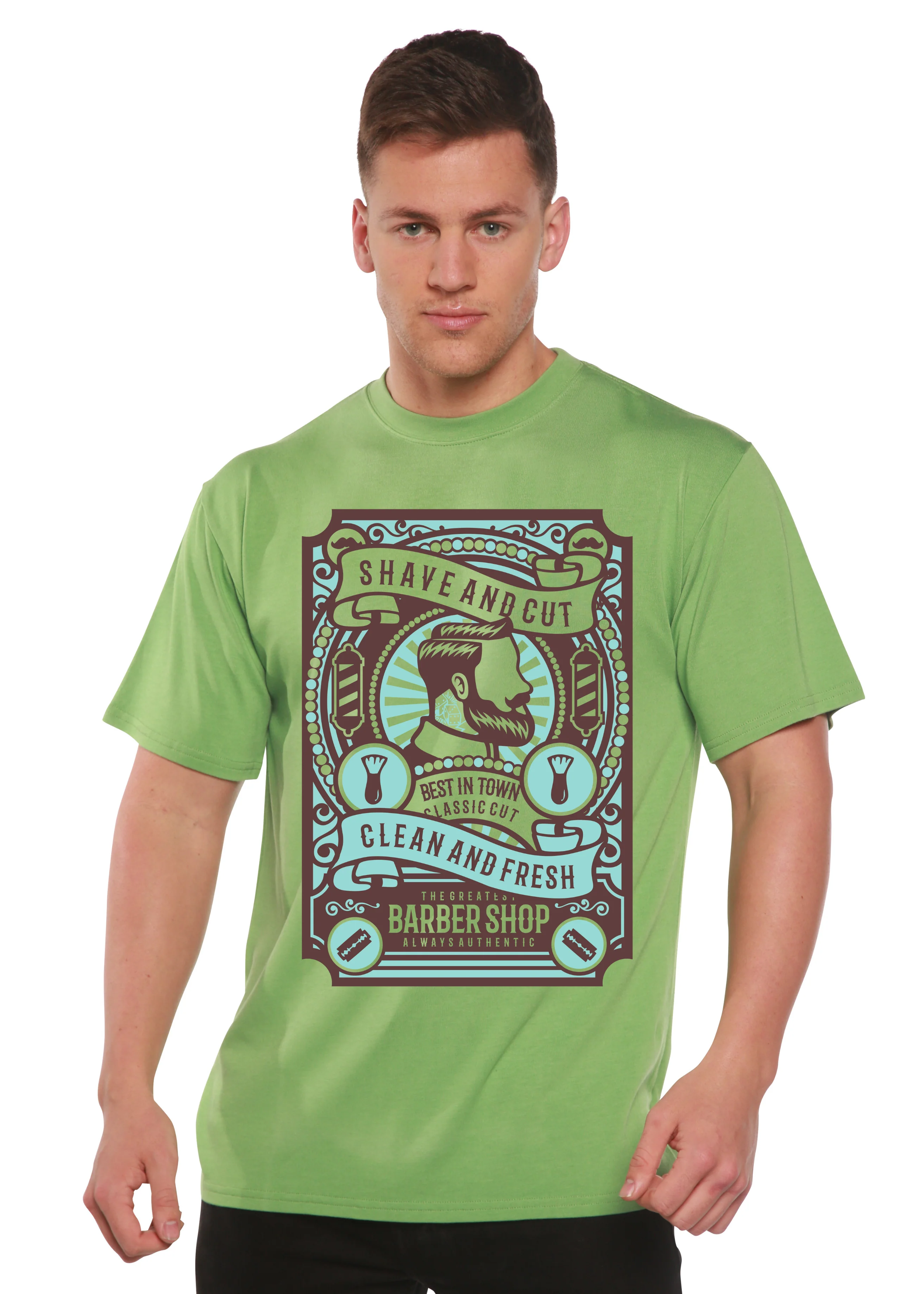 Shave and Cut Spun Bamboo® Men's Bamboo Viscose/Organic Cotton Short Sleeve Graphic T-Shirt - Image 7
