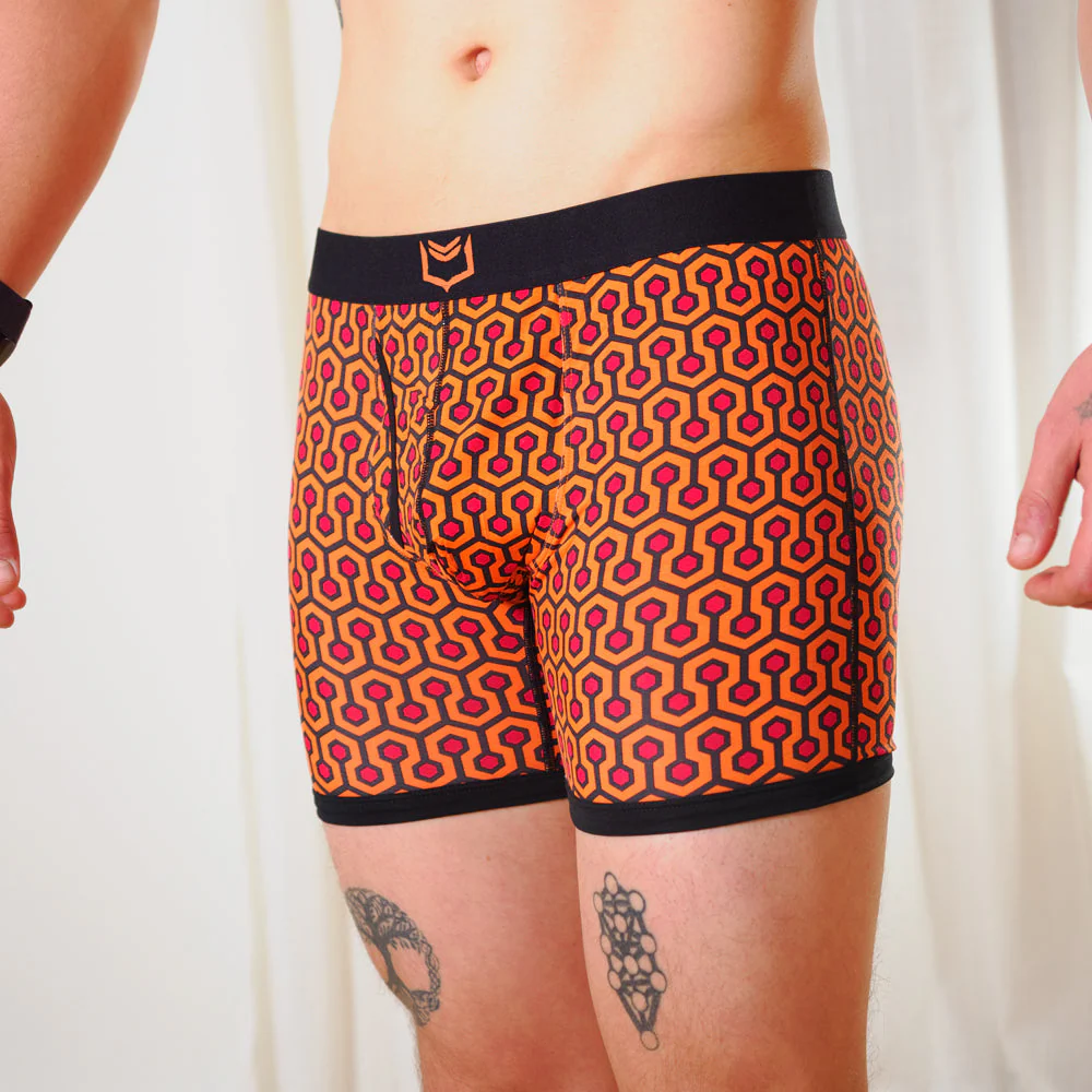 SHEATH 4.0 Bamboo Hexagon Men's Pouch Boxer Brief 5" - Image 2