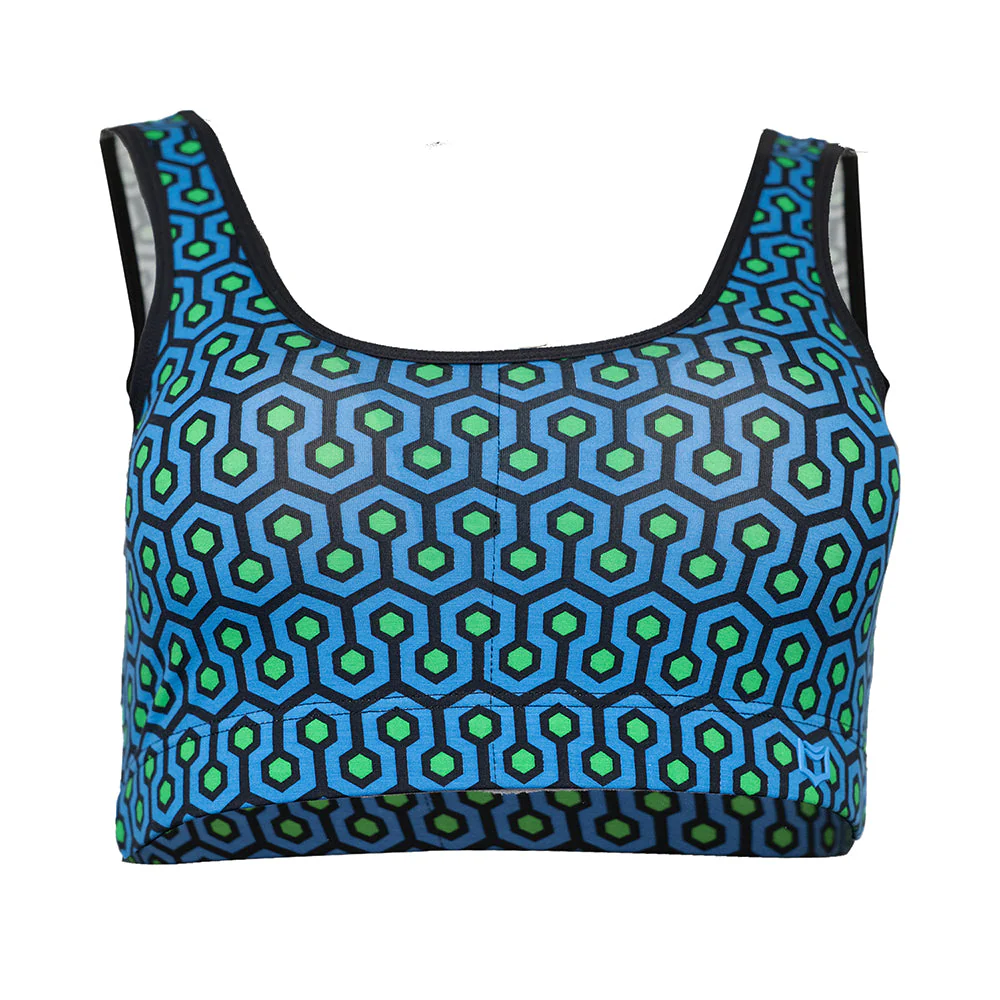 SHEATH Bamboo Hexagon Padded Comfort Bralette - Image 10