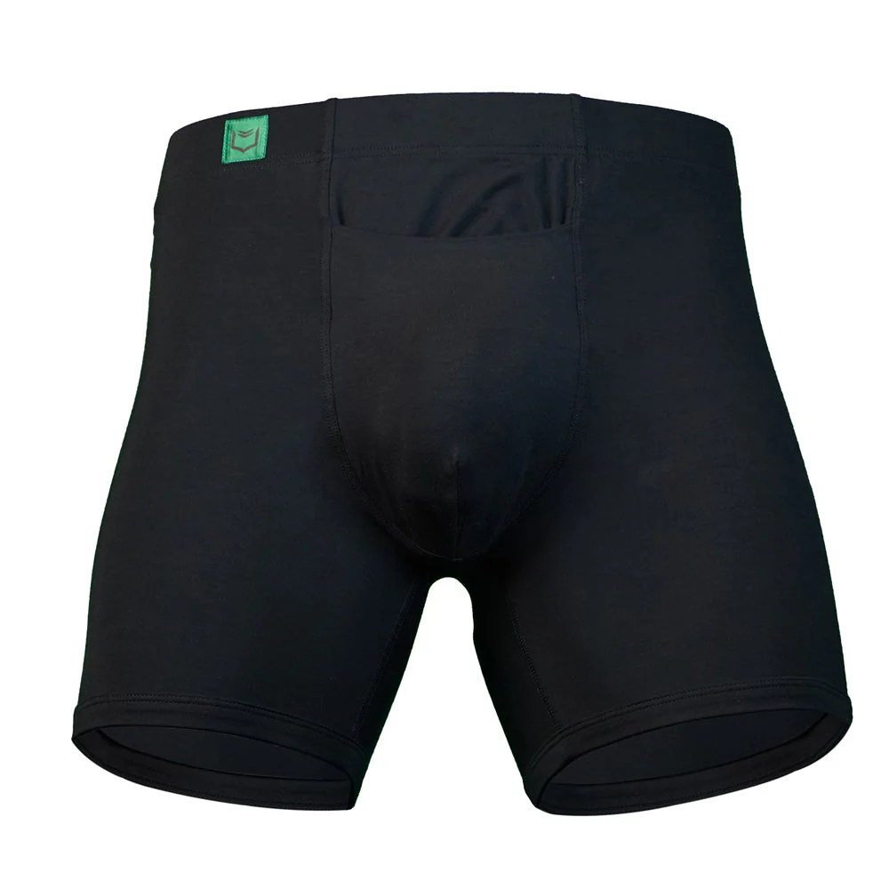 SHEATH 3.21 Bamboo Men's Single Pouch Horizontal Fly Boxer Brief 5" - Image 2