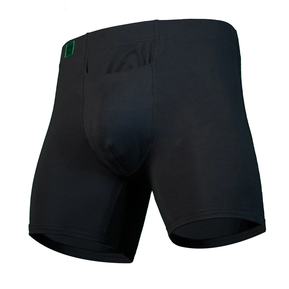 SHEATH 3.21 Bamboo Men's Single Pouch Horizontal Fly Boxer Brief 5" - Image 3