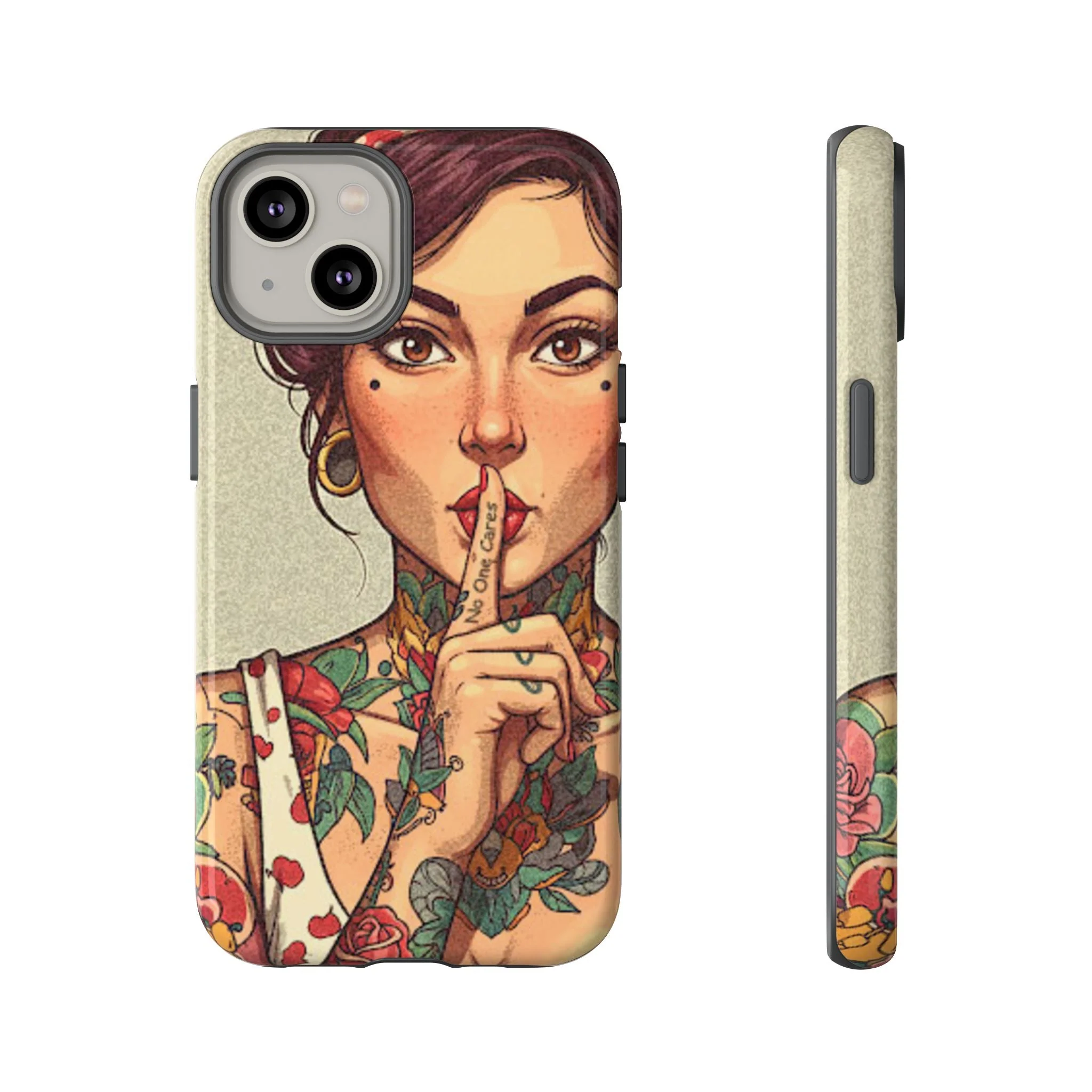 Shh No One Cares Tough Phone Case - Image 23