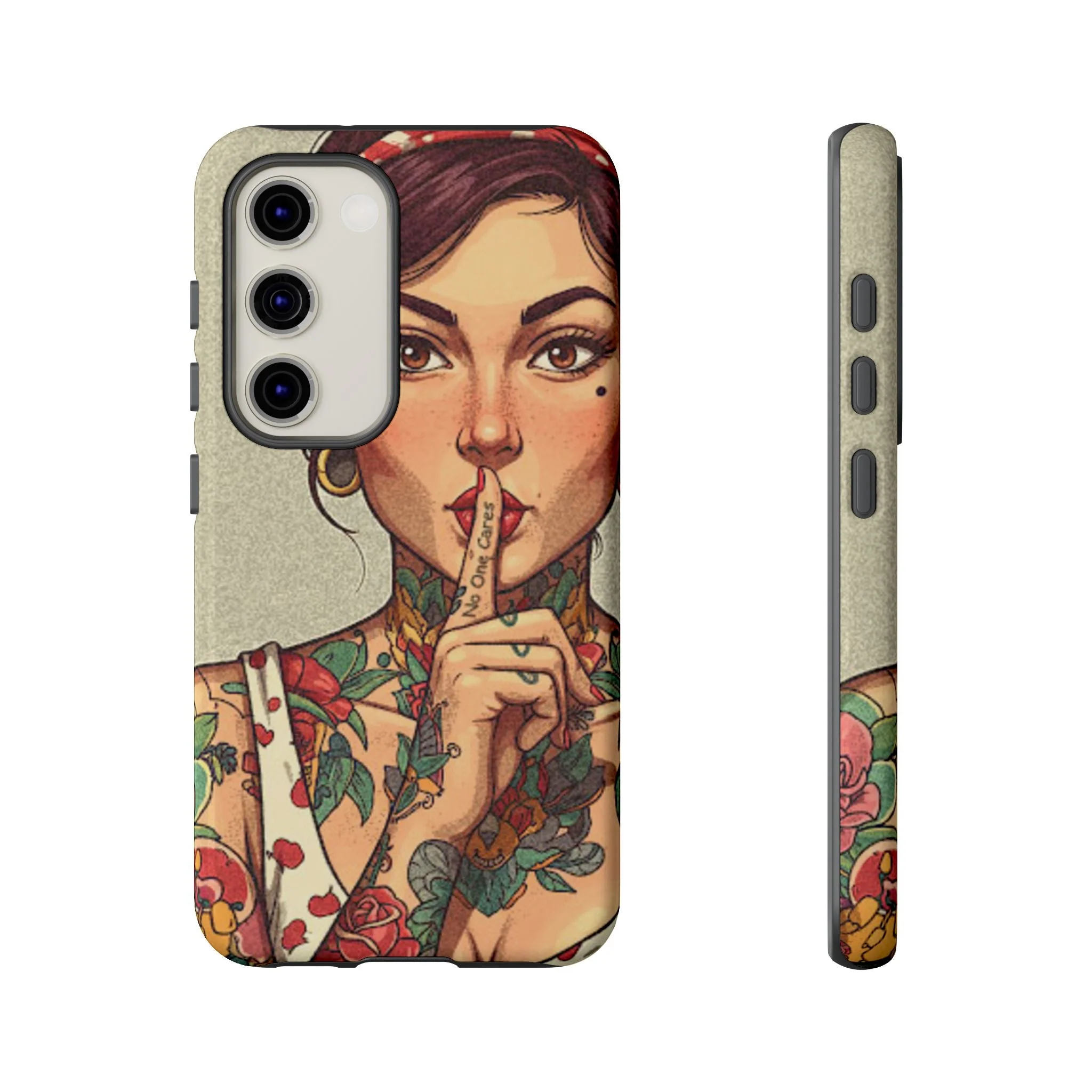 Shh No One Cares Tough Phone Case - Image 25