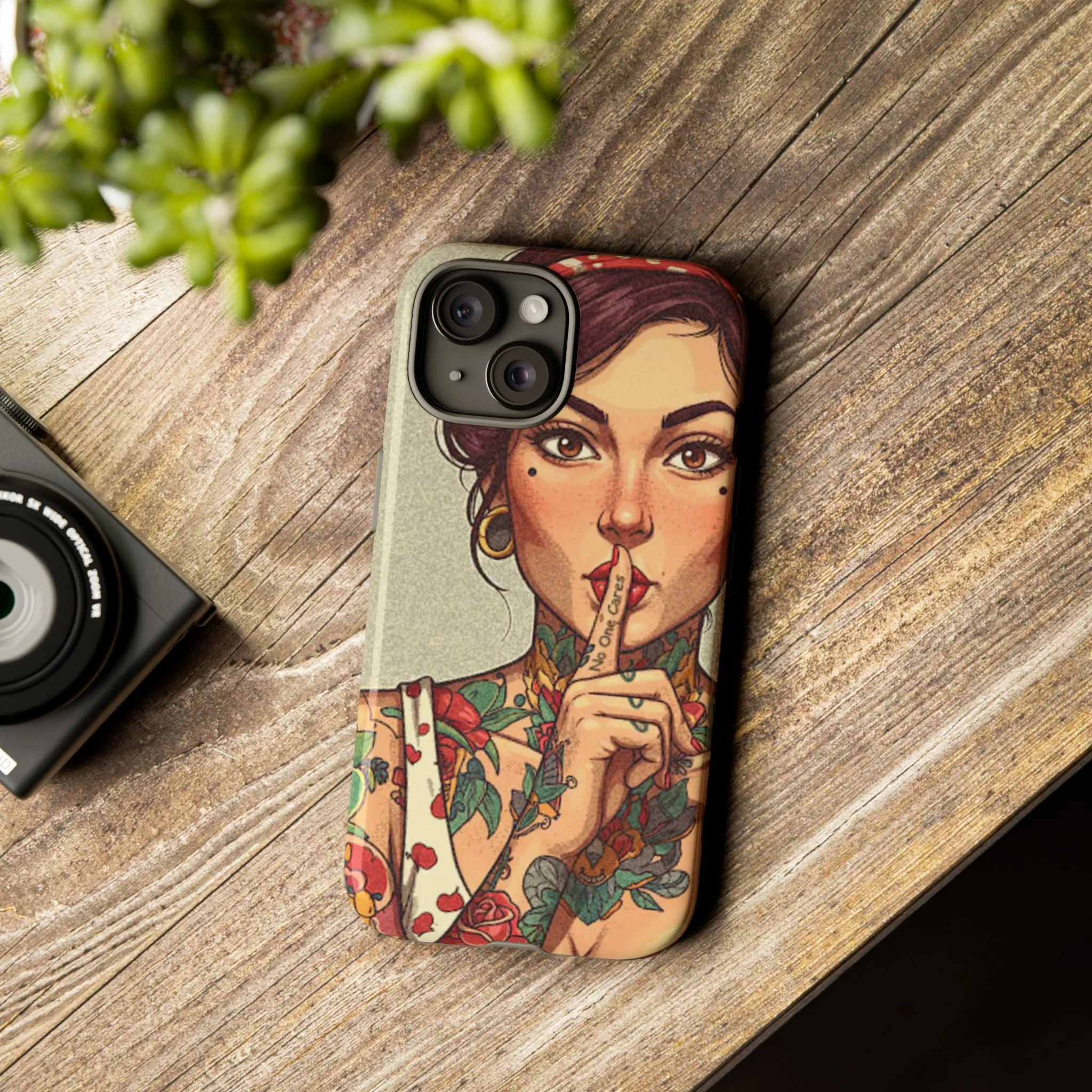 Shh No One Cares Tough Phone Case - Image 60