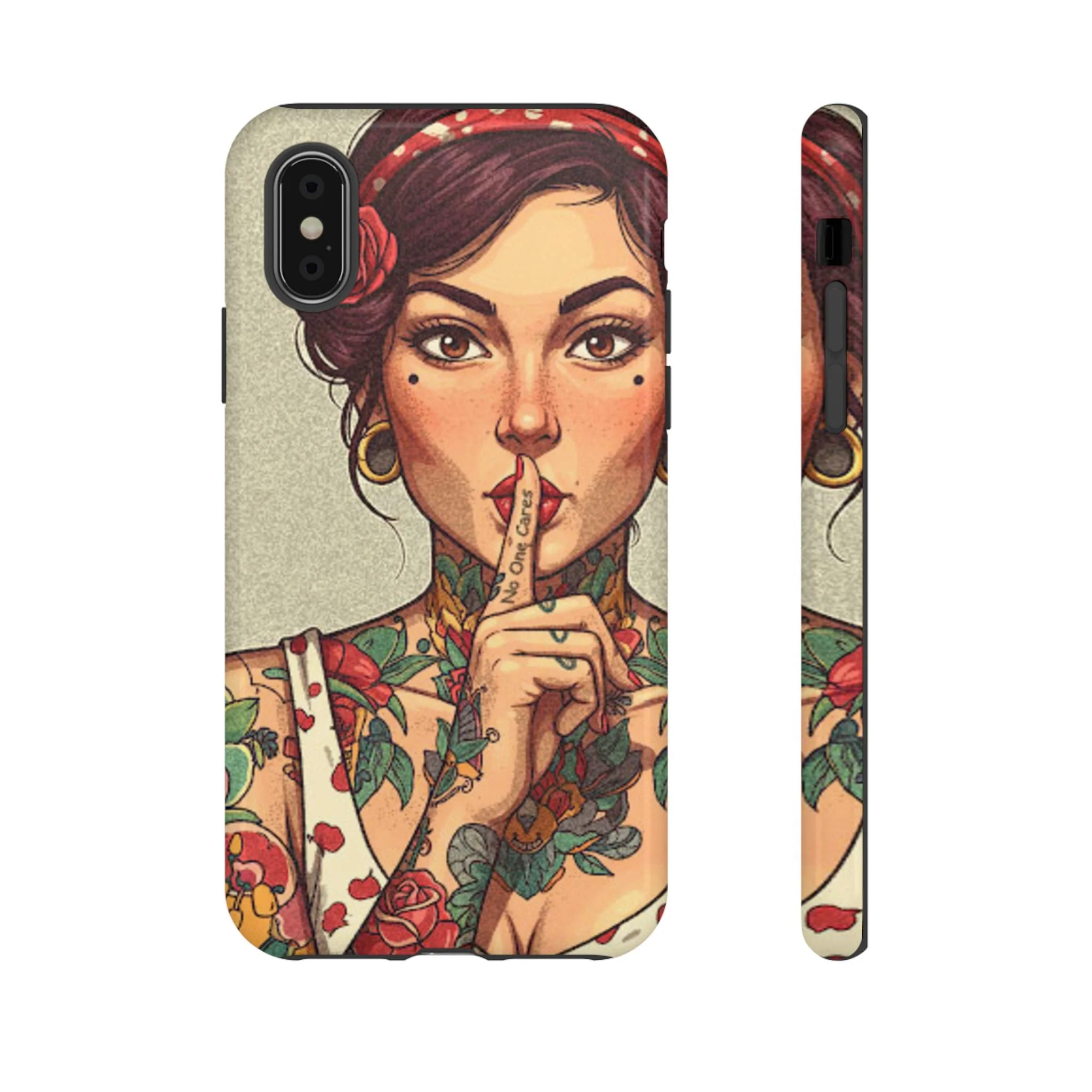 Shh No One Cares Tough Phone Case - Image 9