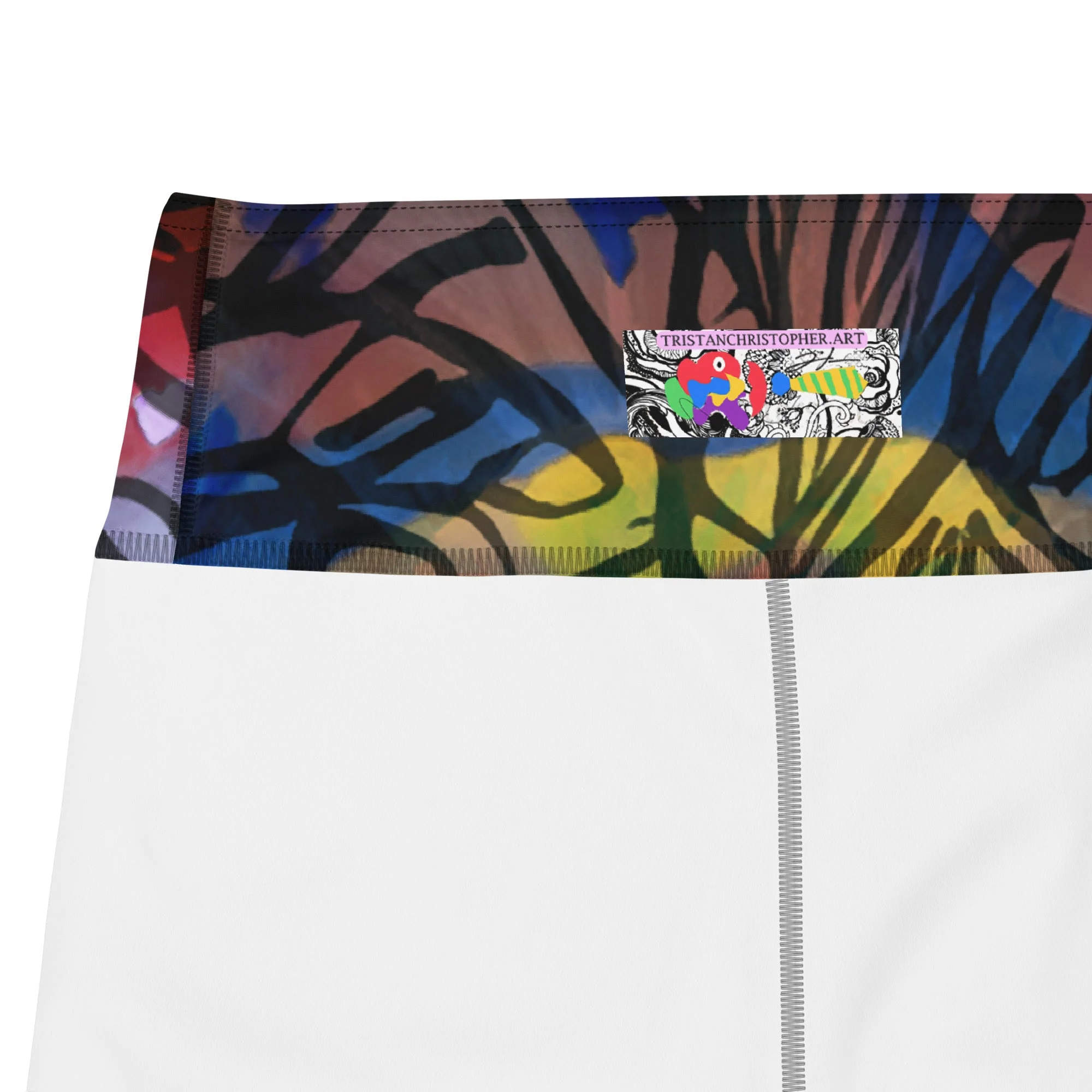 Shibori Animal Print High Waist Shorts - Image 10