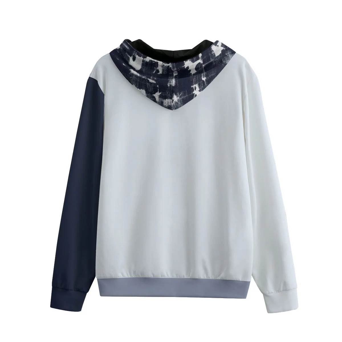Shibori Hood Unisex Cotton Zip Hoodie - Image 4