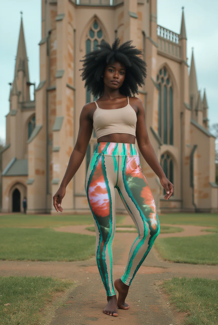 Shibori Melon Booty High Waist Leggings - Image 3