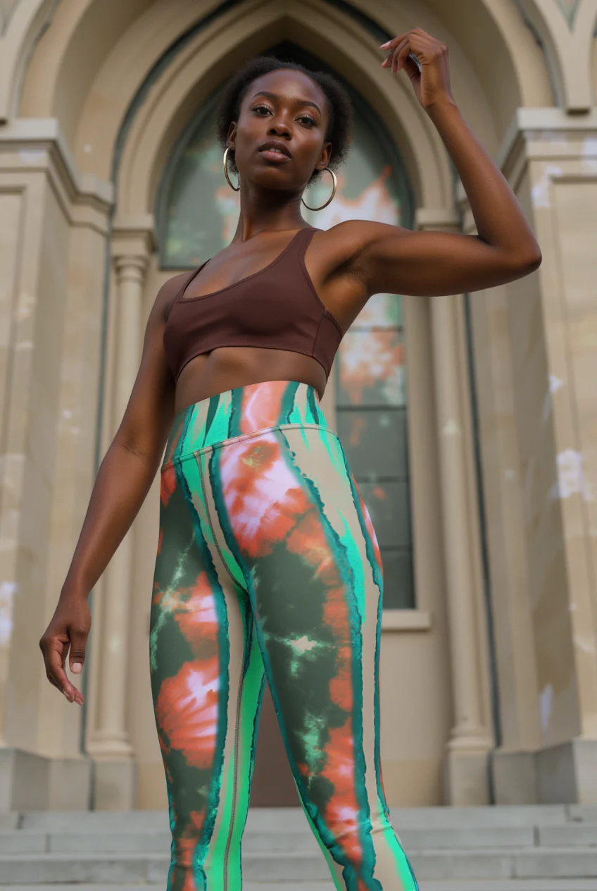 Shibori Melon Booty High Waist Leggings - Image 5