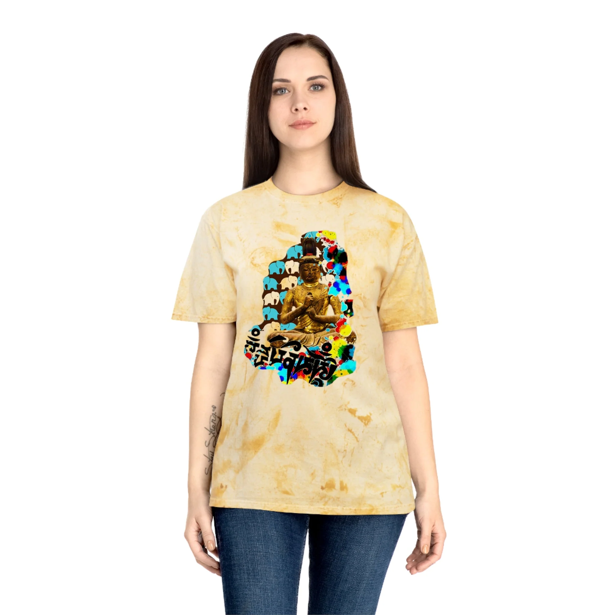 Siddhartha Gautama Buddha Industrial Dye Premium T-Shirt - Image 23