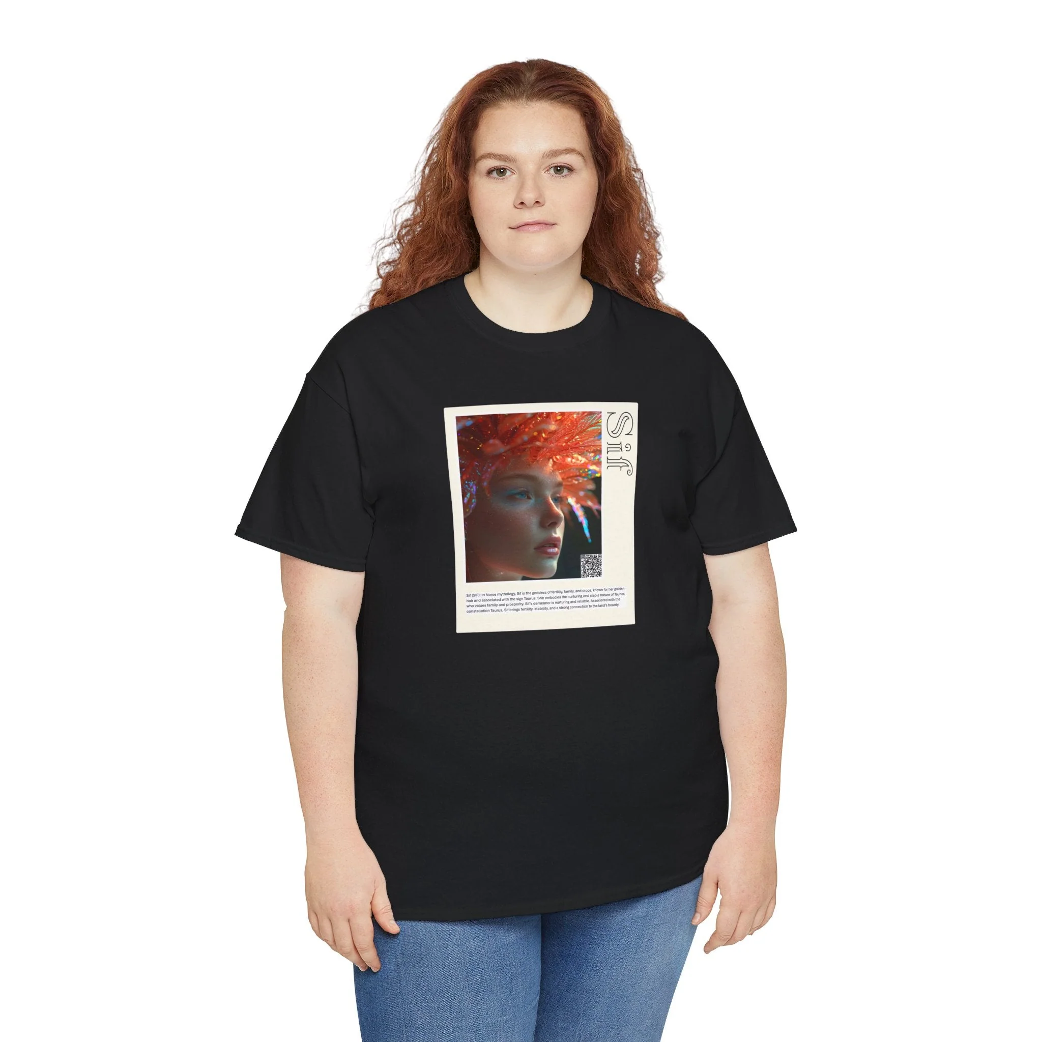 Sif Owuo Aziza & Fae Unisex Heavy Cotton Tee - Image 49