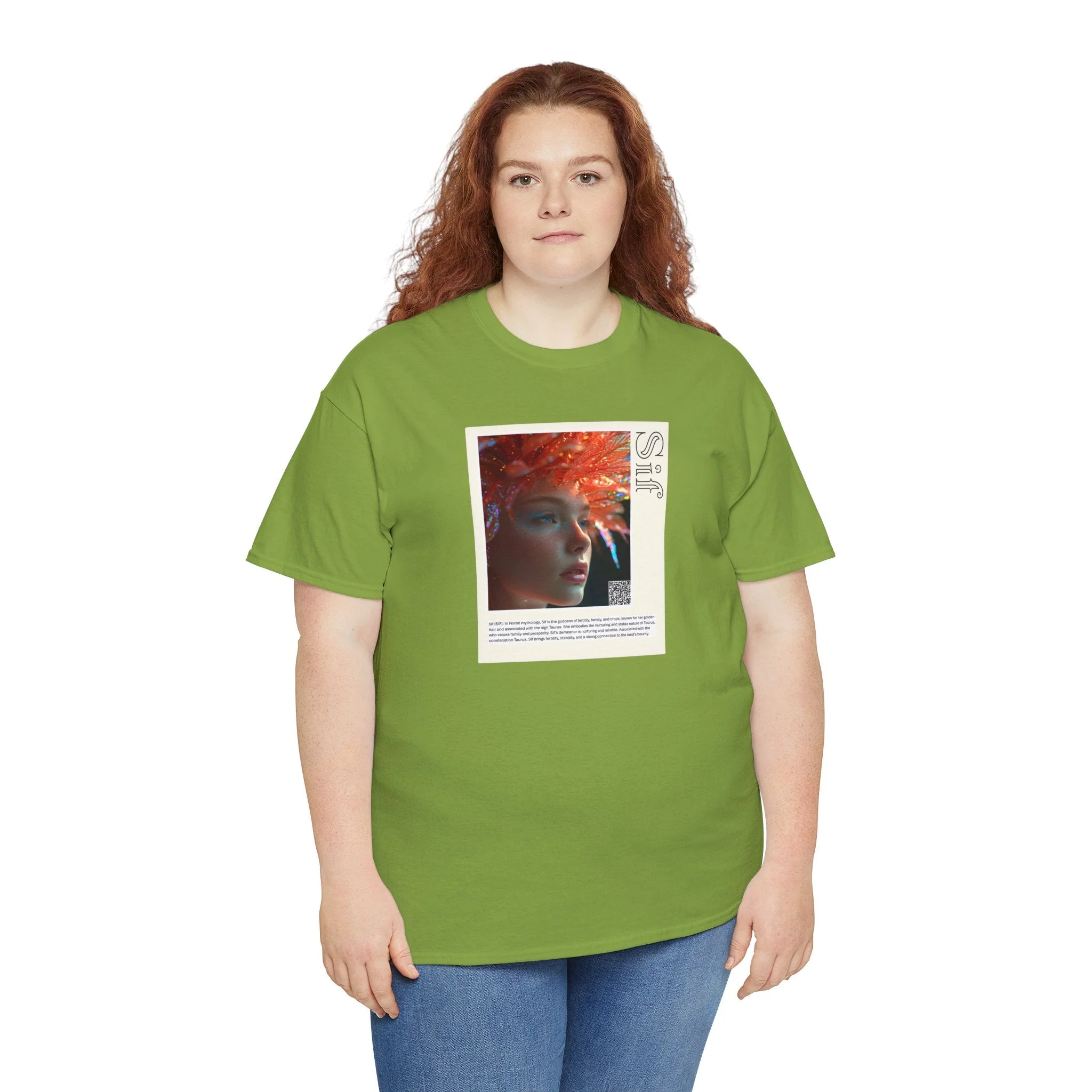 Sif Owuo Aziza & Fae Unisex Heavy Cotton Tee - Image 59