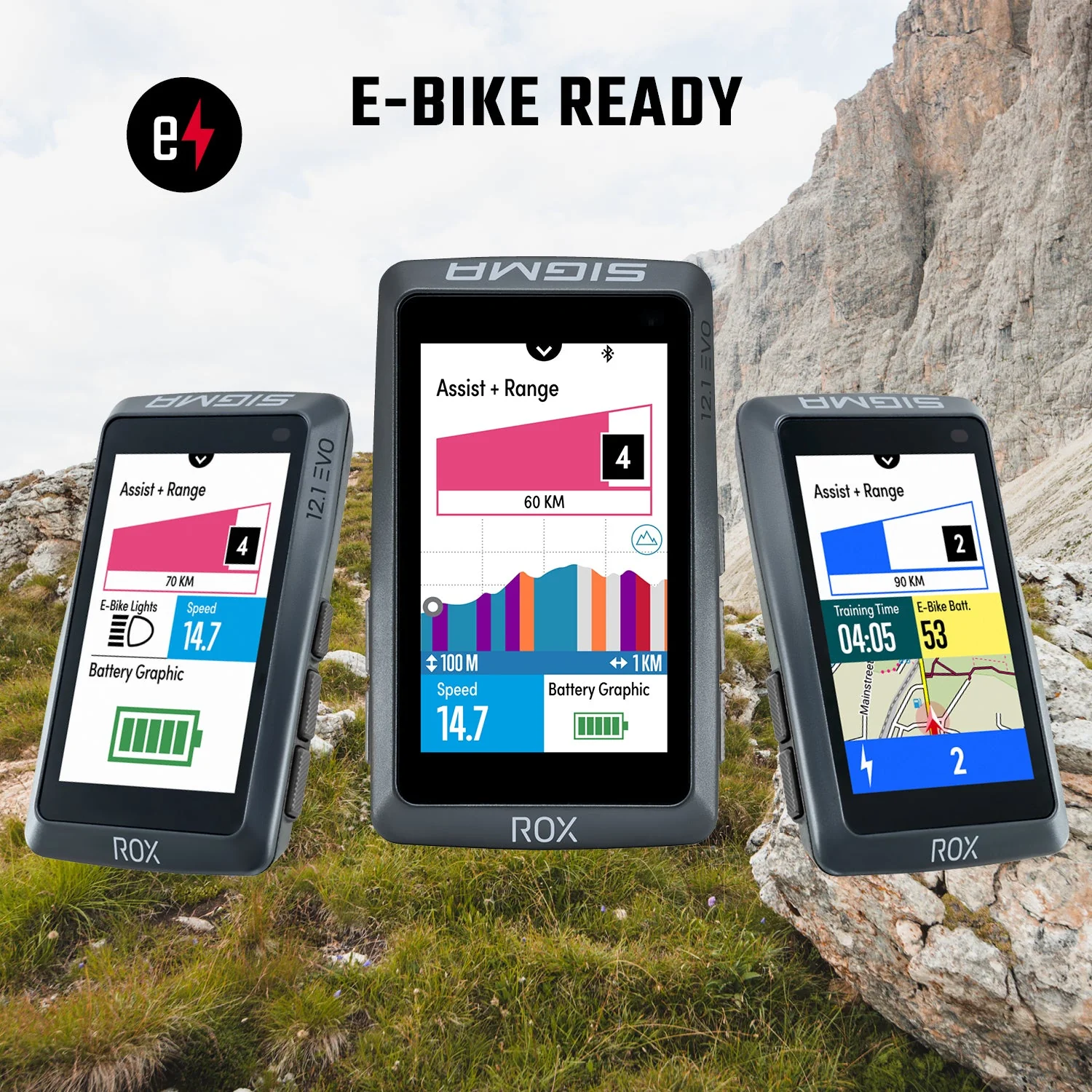 SIGMA GPS Bike Computer - ROX 12.1 EVO Sensor Set - Night Grey - Image 13