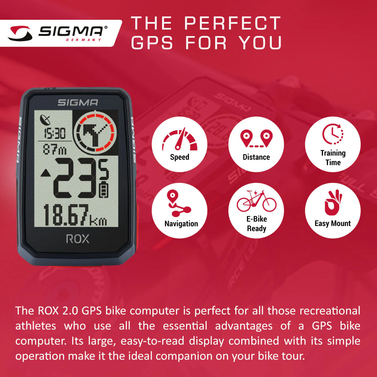 SIGMA GPS Bike Computer - ROX 2.0 Black - Image 4