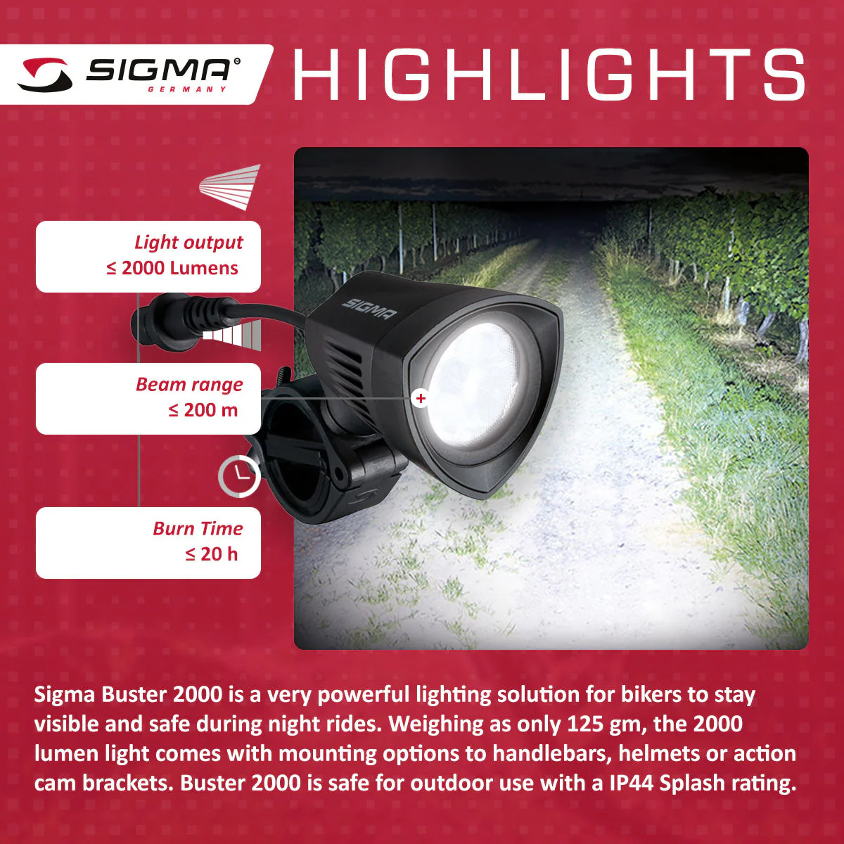 SIGMA Light - BUSTER 2000 Power Light - Image 8