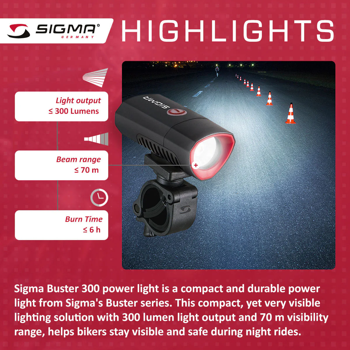 SIGMA Light - BUSTER 300, Power Light w/ Optional Nugget II Flash - Image 7