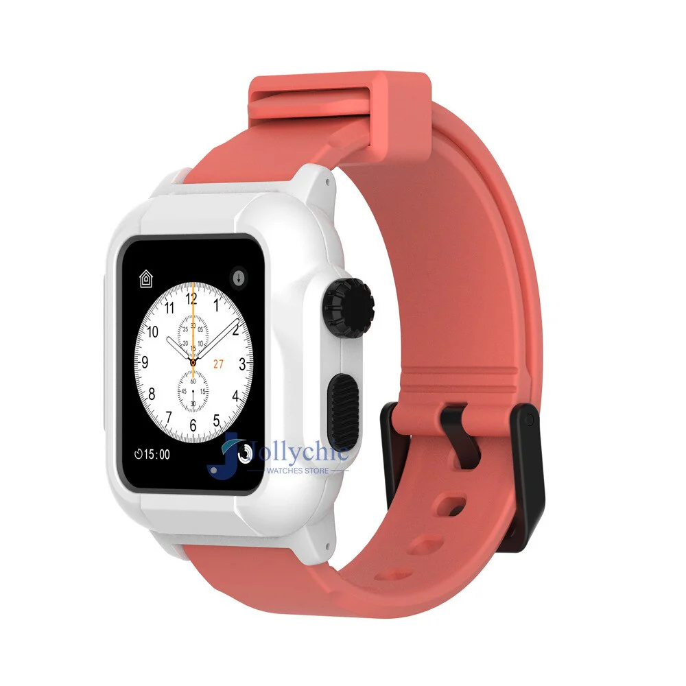 Silicone Band+Case For Apple Watch Strap - Image 16