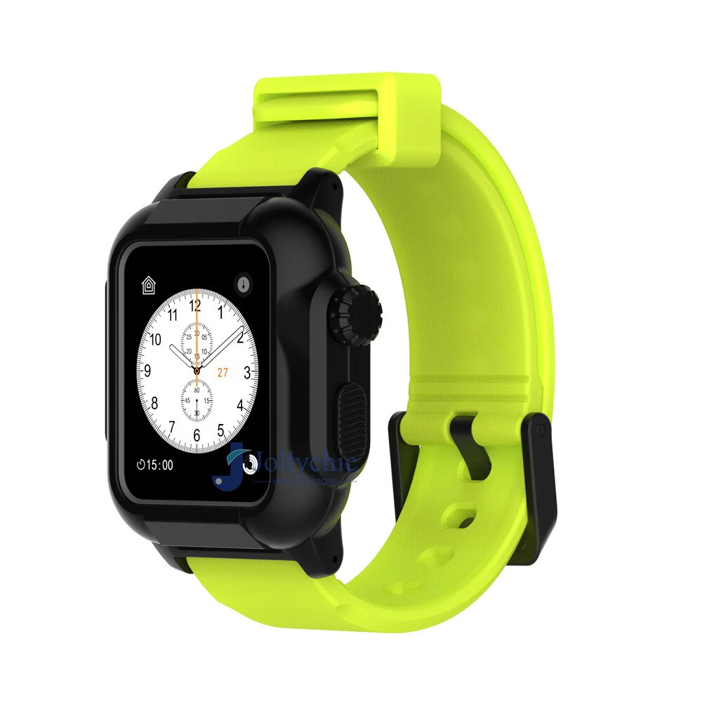 Silicone Band+Case For Apple Watch Strap - Image 21