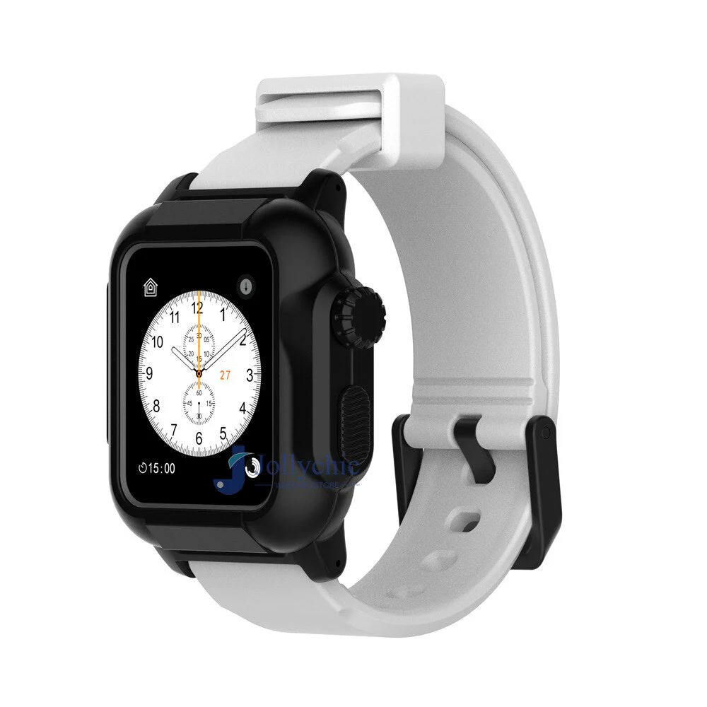 Silicone Band+Case For Apple Watch Strap - Image 6