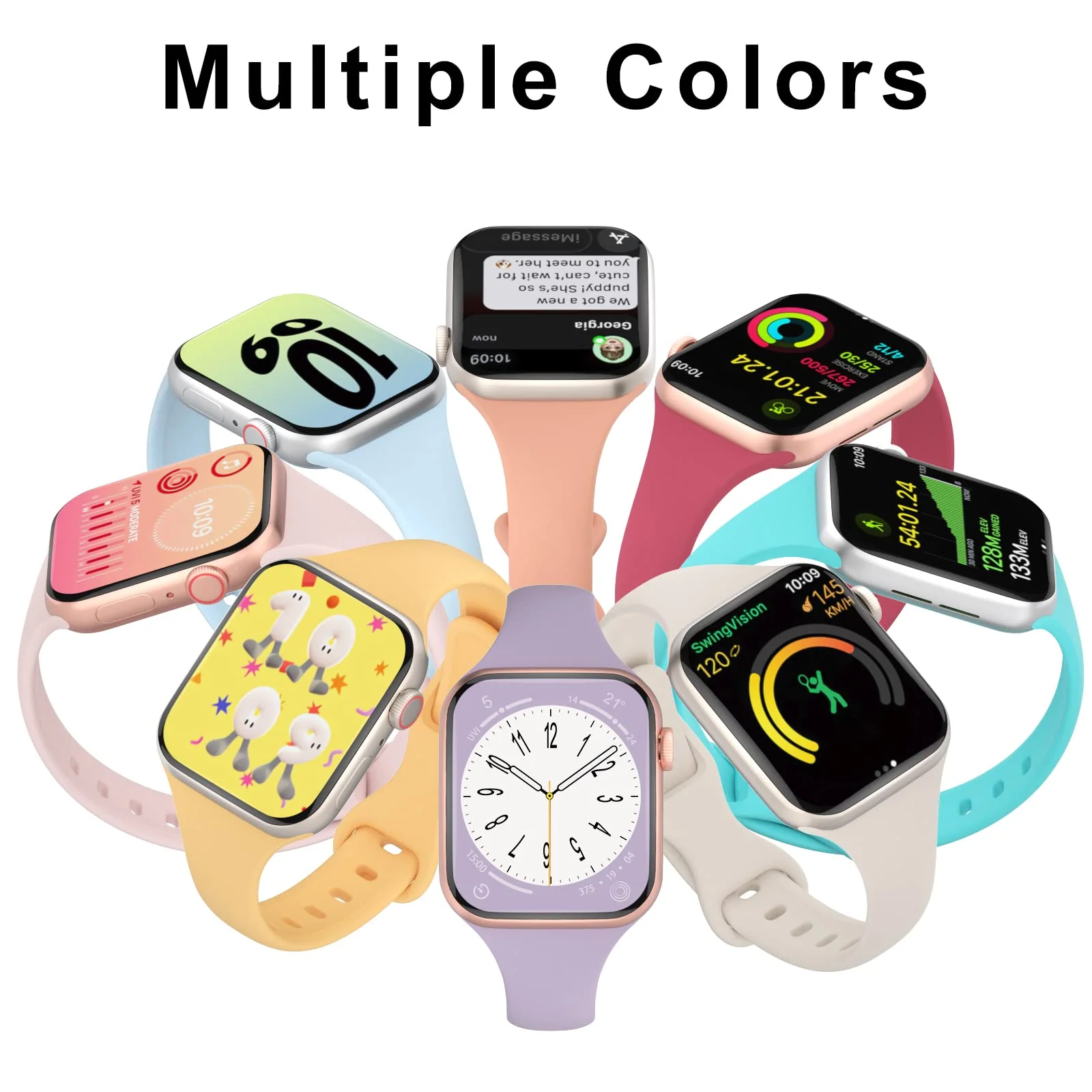 Silicone loop For Apple Watch Band/Strap Series 11/10/9/8/7/6/5/4/ SE / Ultra 1/2/3 - Image 20