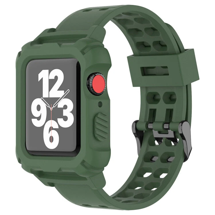 Silicone Strap +Case for Apple Watch Band/Strap - Image 12