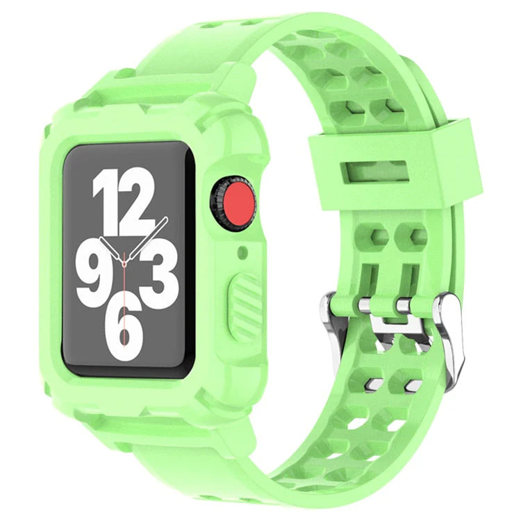 Silicone Strap +Case for Apple Watch Band/Strap - Image 4
