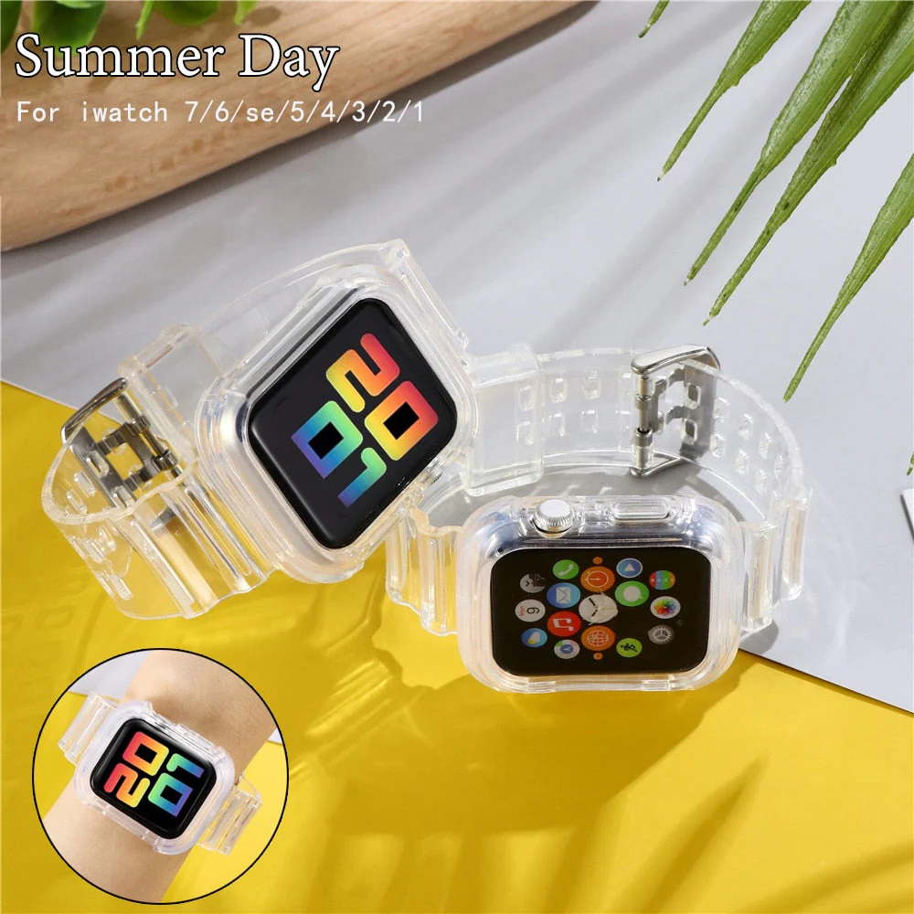 Silicone Strap for Apple Watch Band+Case 38/40/41 MM / 42/44/45 MM - Image 12