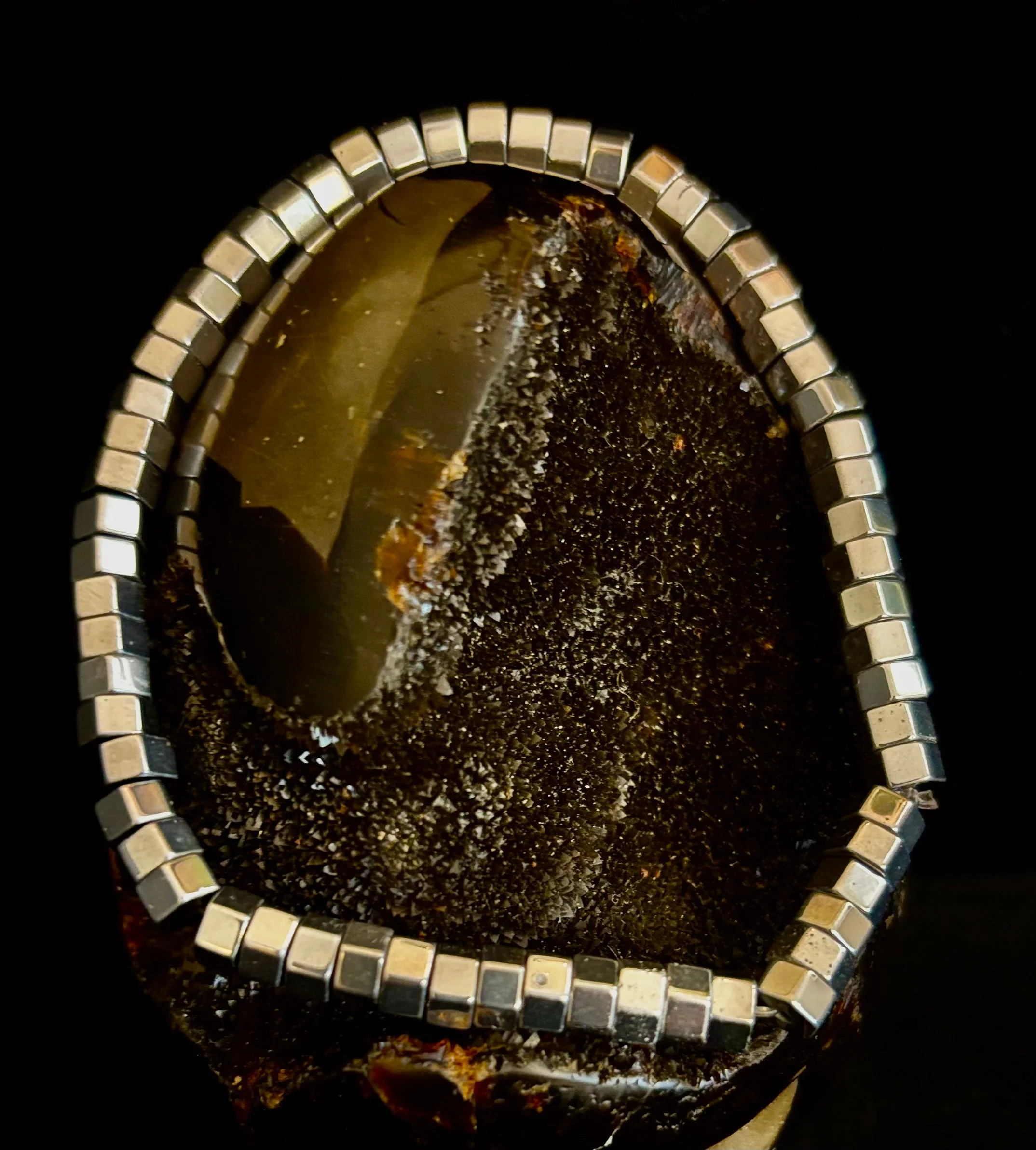 Sleek Silver Cube Beaded Bracelet – Minimalist Style for Any Occasion - Image 13