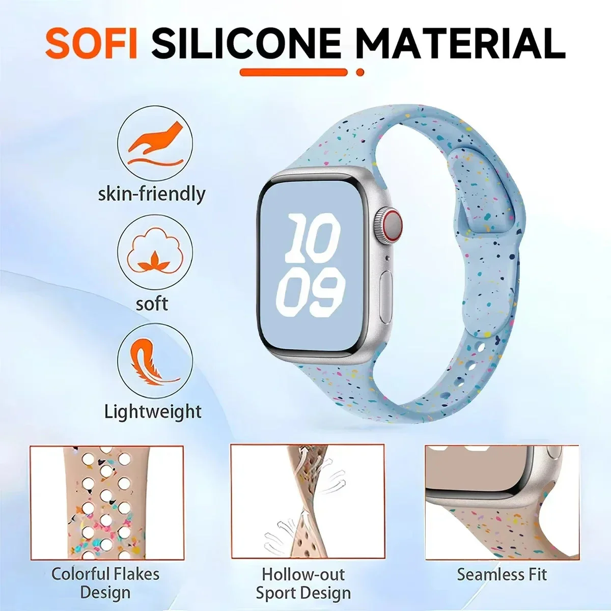Slim Silicon Apple Watch Band-Strap - Image 16
