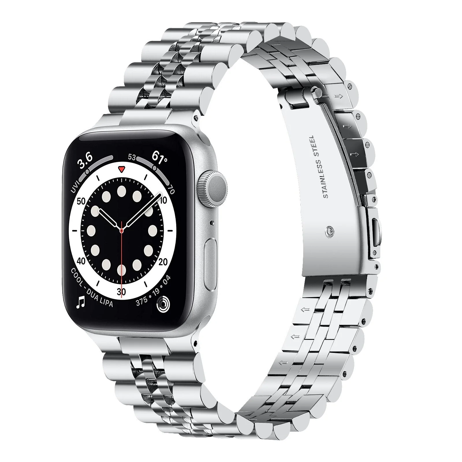 Slim Stainless Steel Apple Watch Band Series 11/10/9/8/7/6/5/4/ SE / Ultra 1/2/3 - Image 6