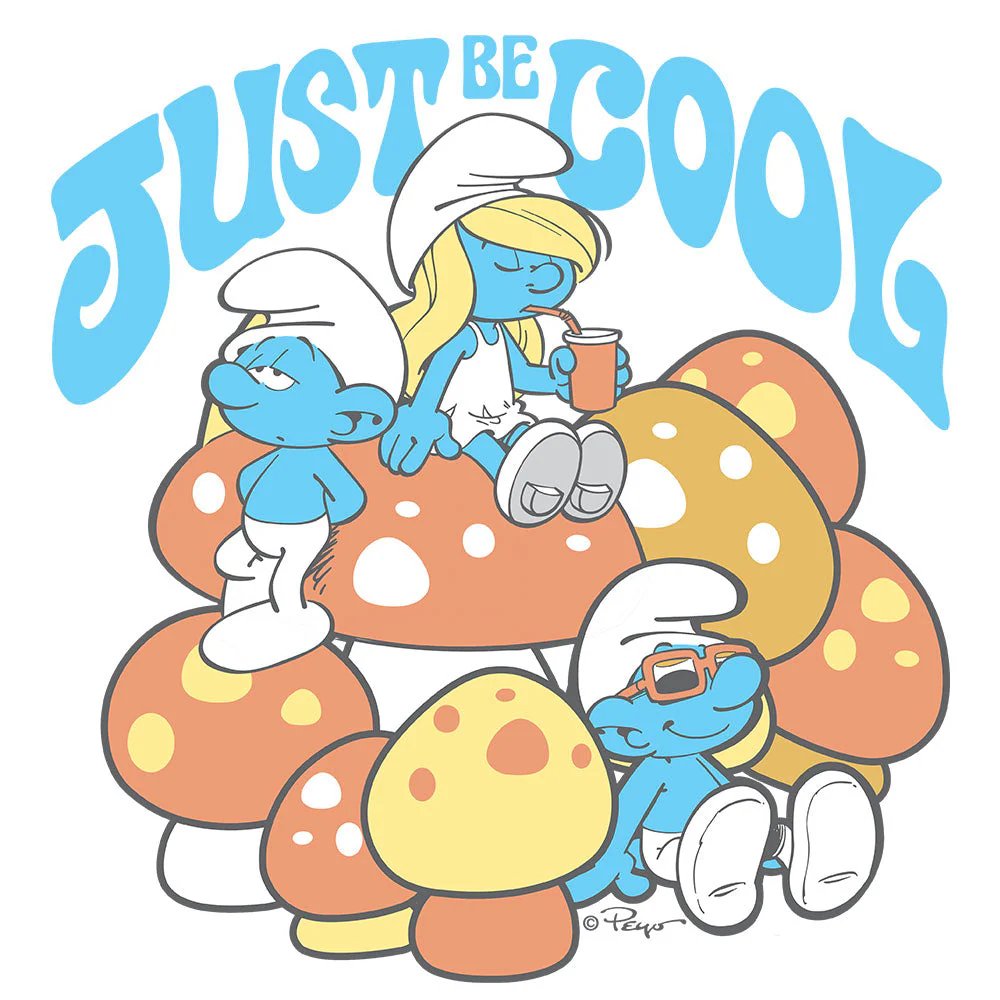 Smurfs Just Be Cool T-Shirt - White - Image 2