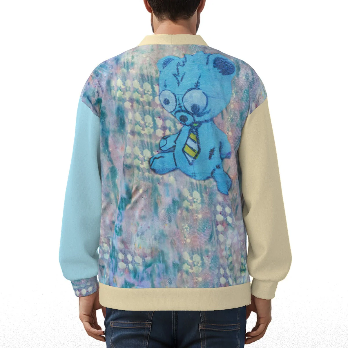 Snuggle Bear Unisex Knitted Cardigan - Image 4