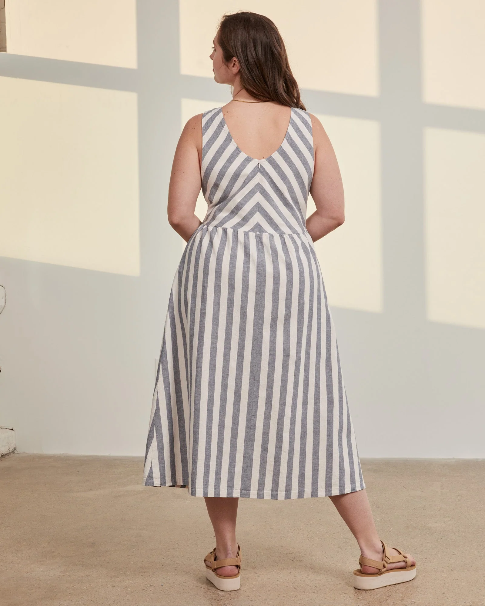SoftHemp™ Chambray Midi Dress - Image 11