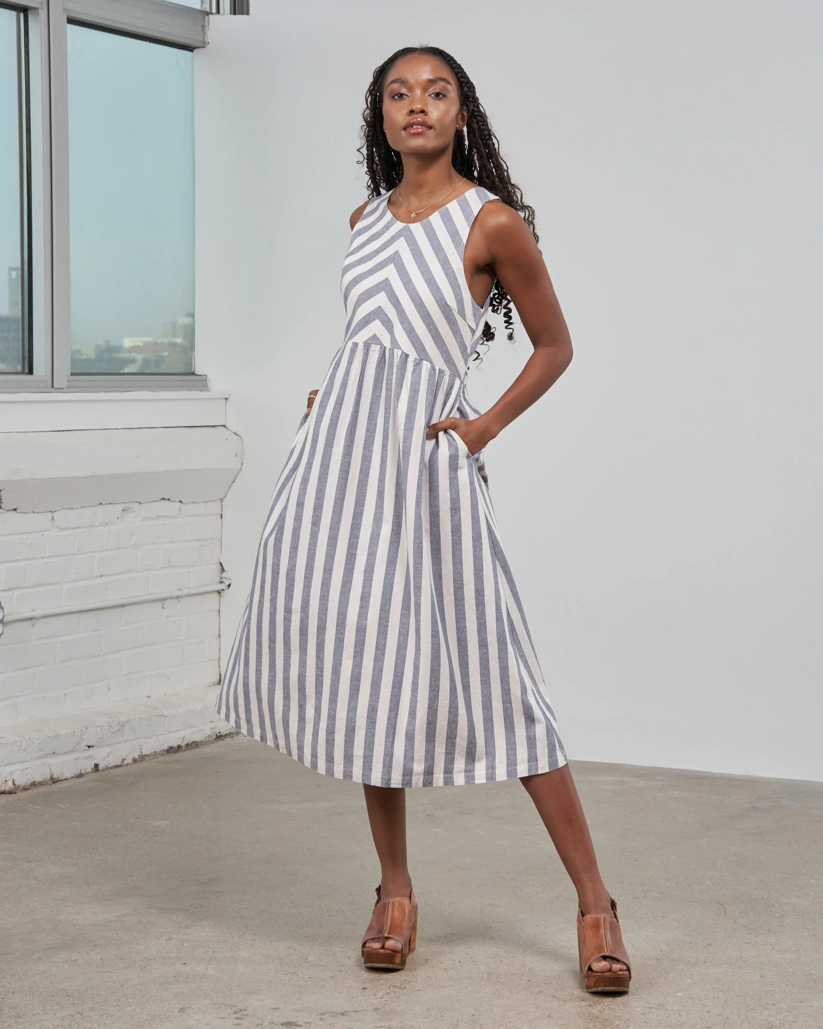SoftHemp™ Chambray Midi Dress - Image 6