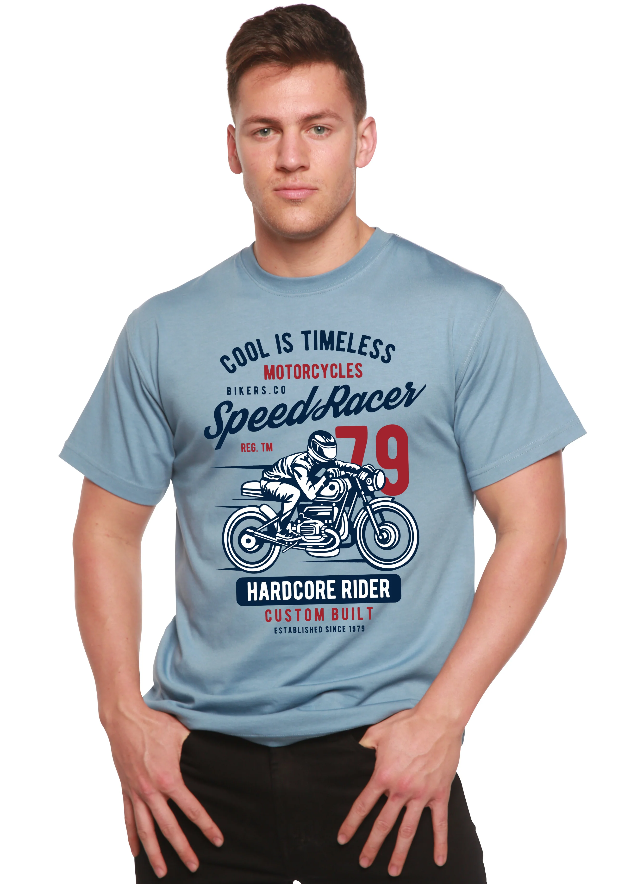 Speed Racer Spun Bamboo® Men's Bamboo Viscose/Organic Cotton Short Sleeve Graphic T-Shirt - Image 8