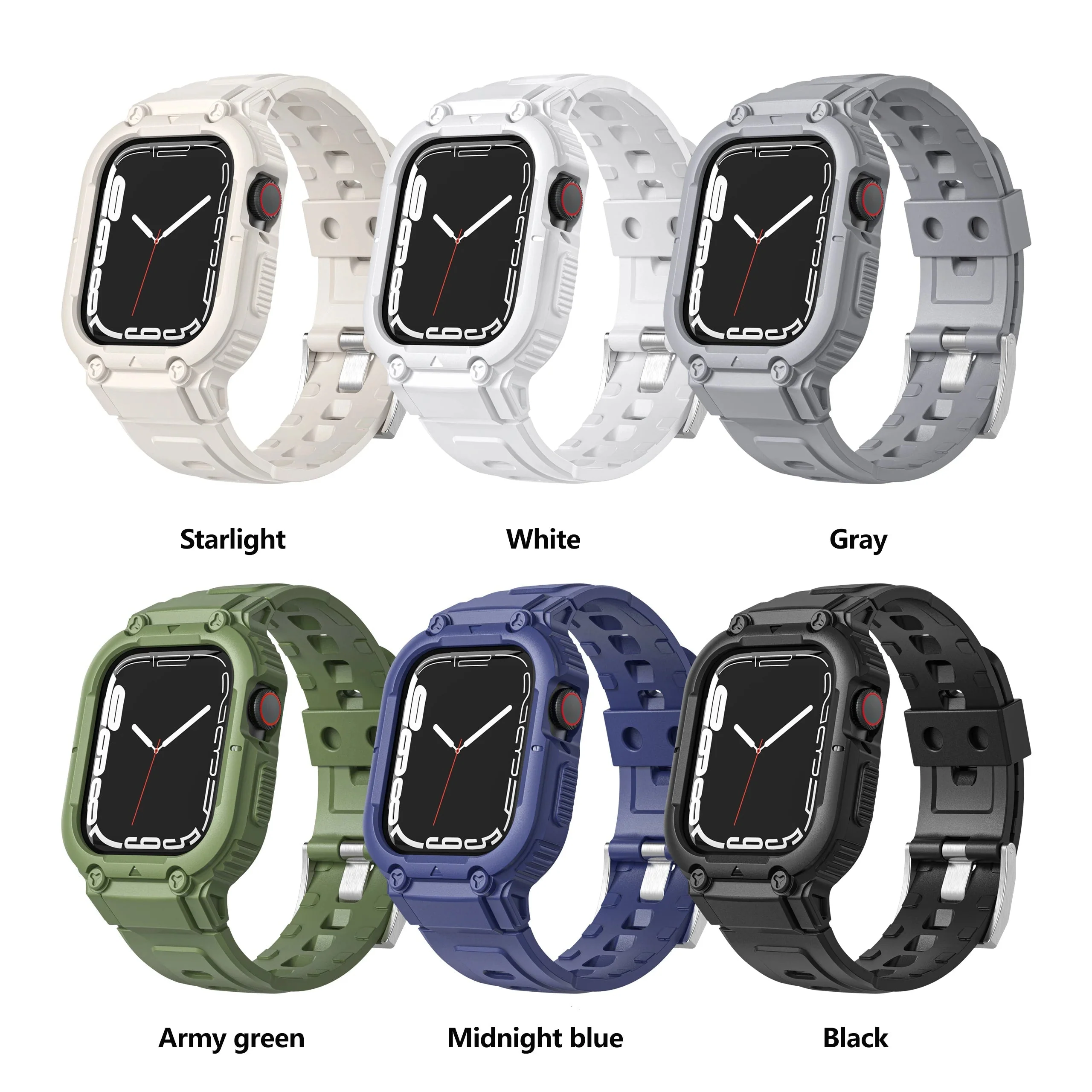 Sport Clear Apple Watch Band+Case - Image 4