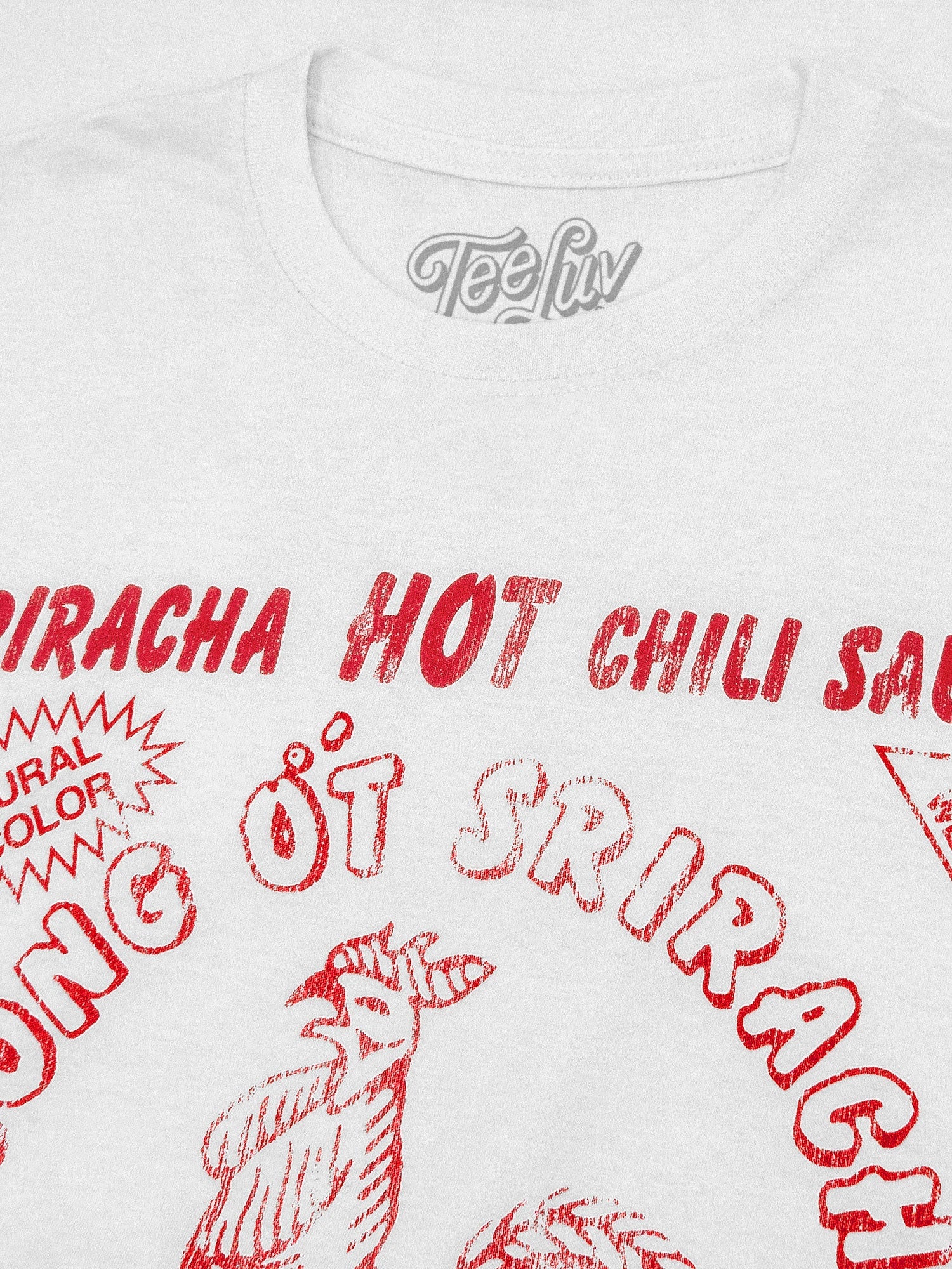 Sriracha Label T-Shirt - White - Image 2