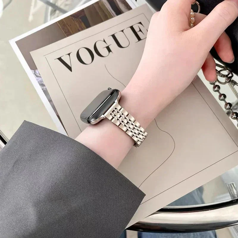 Stainless Steel Strap For Apple Watch Band Series 11/10/9/8/7/6/5/4/ SE / Ultra 1/2/3 - Image 2