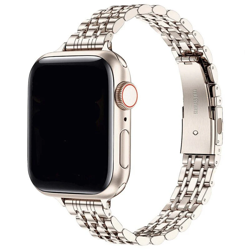 Stainless Steel Wicker Apple Watch Band Series 11/10/9/8/7/6/5/4/ SE / Ultra 1/2/3 - Image 12