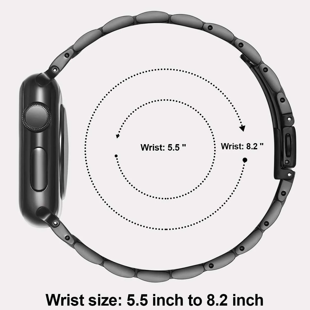 Stainless Steel Wicker Apple Watch Band Series 11/10/9/8/7/6/5/4/ SE / Ultra 1/2/3 - Image 4