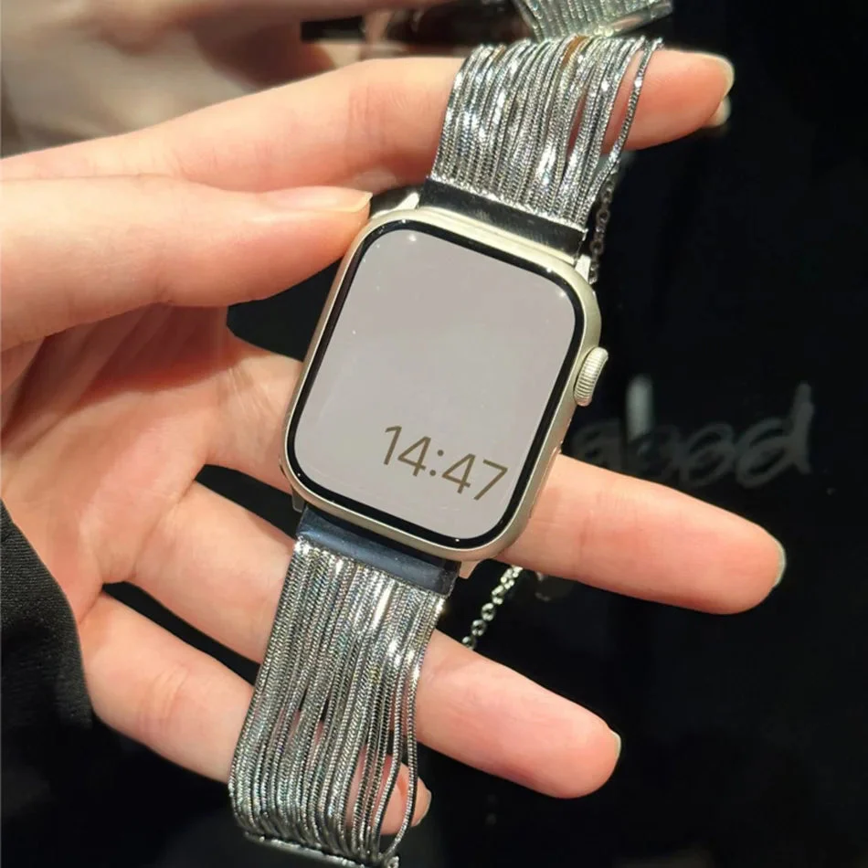 Steel Apple Watch Band Series 11/10/9/8/7/6/5/4/ SE / Ultra 1/2/3 - Image 8